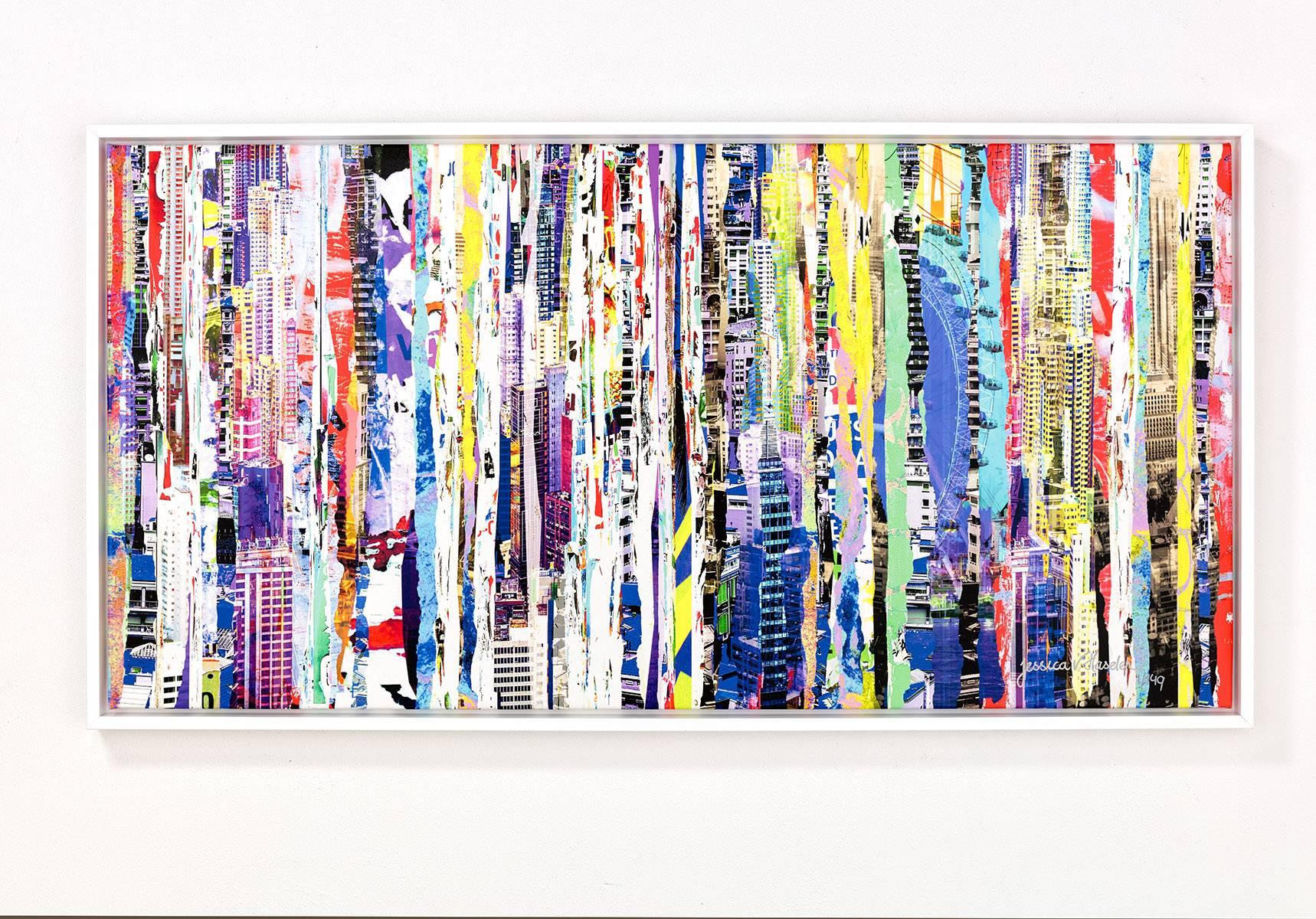 Shreds Of City I - Framed Fine Art Limited Edition of 149 - Photograph by Jessica van Haselen