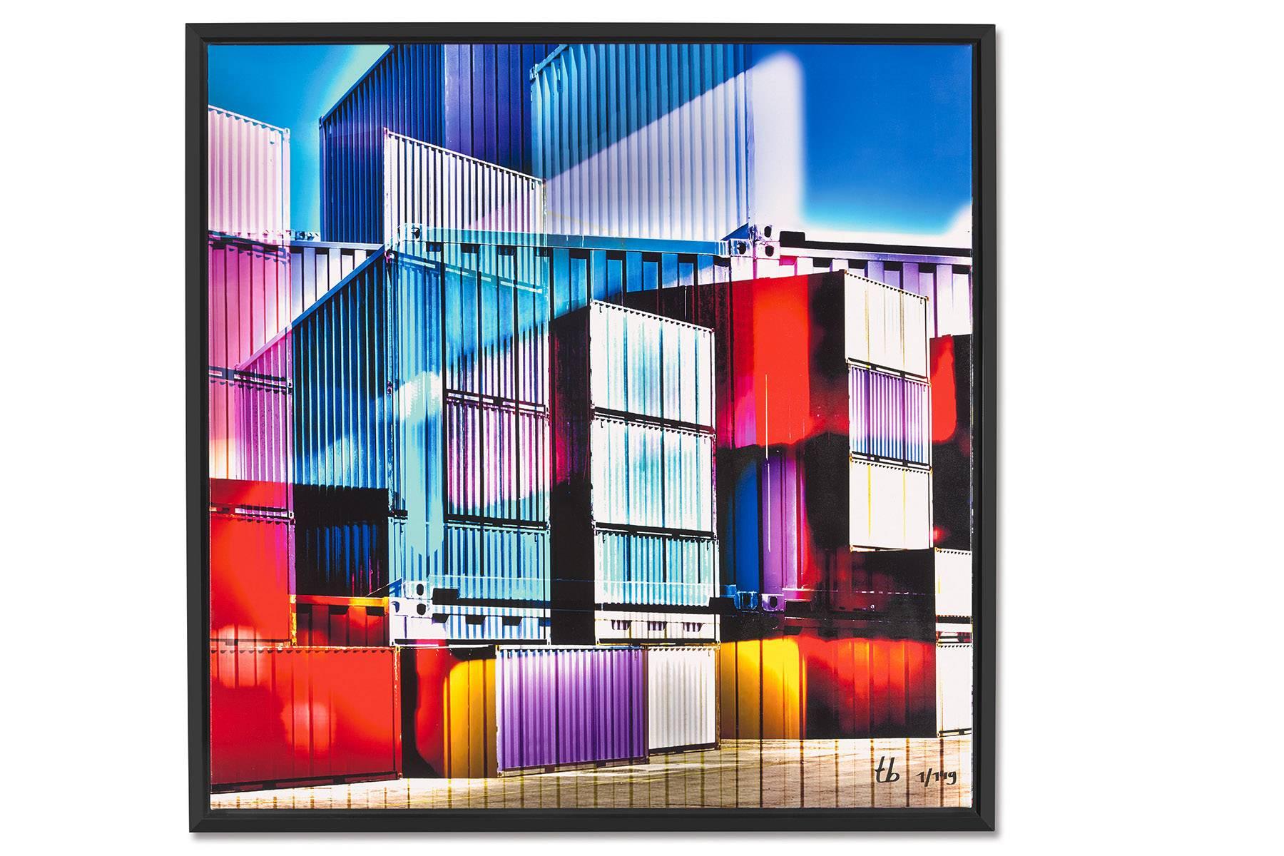 Cargo Blocks - Framed Fine Art Limited Edition of 149 - Photograph by Thomas Bijen