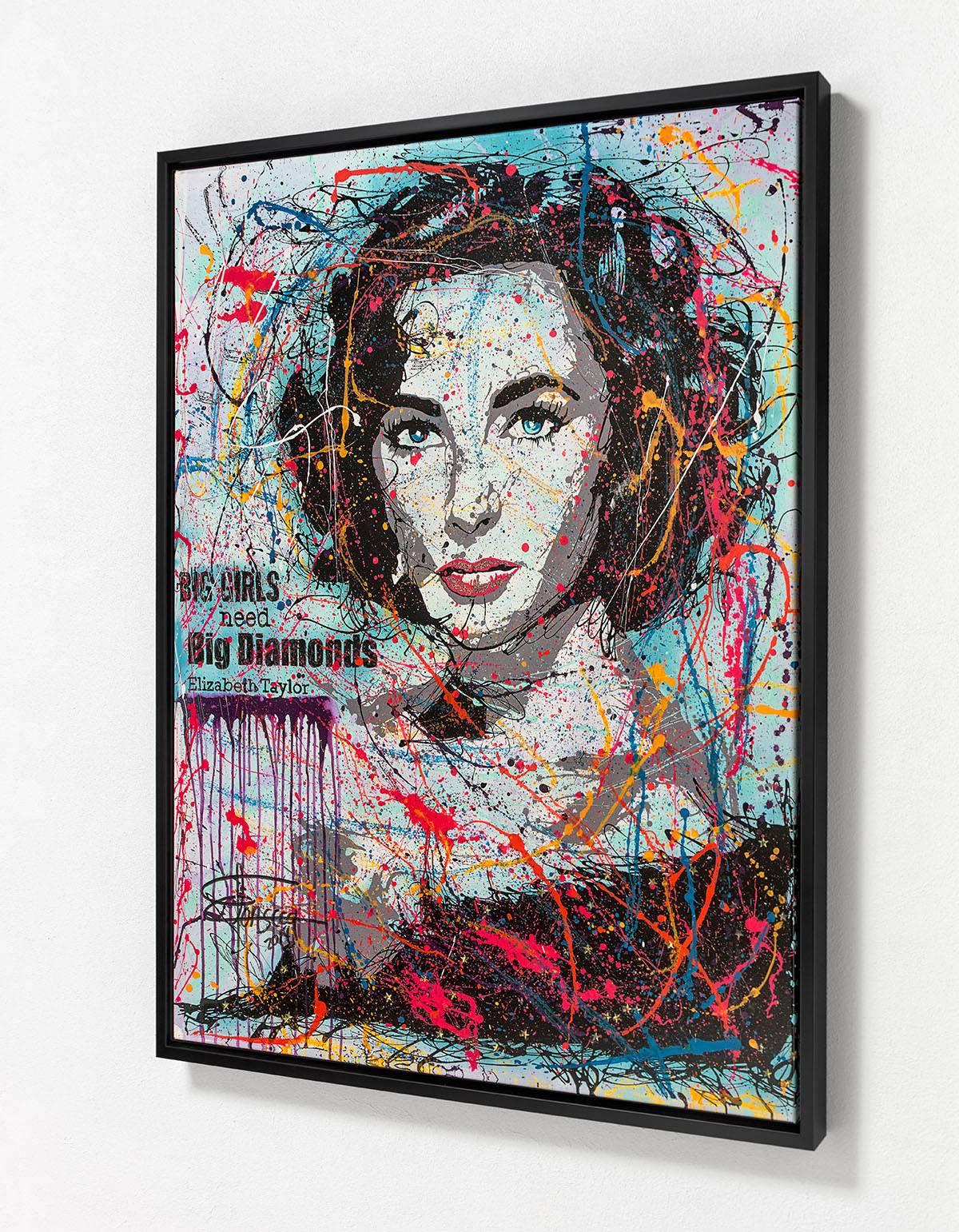 Big Girls, Big Diamonds - Framed Fine Art Limited Edition of 99 - Contemporary Print by Pedro Fonseca