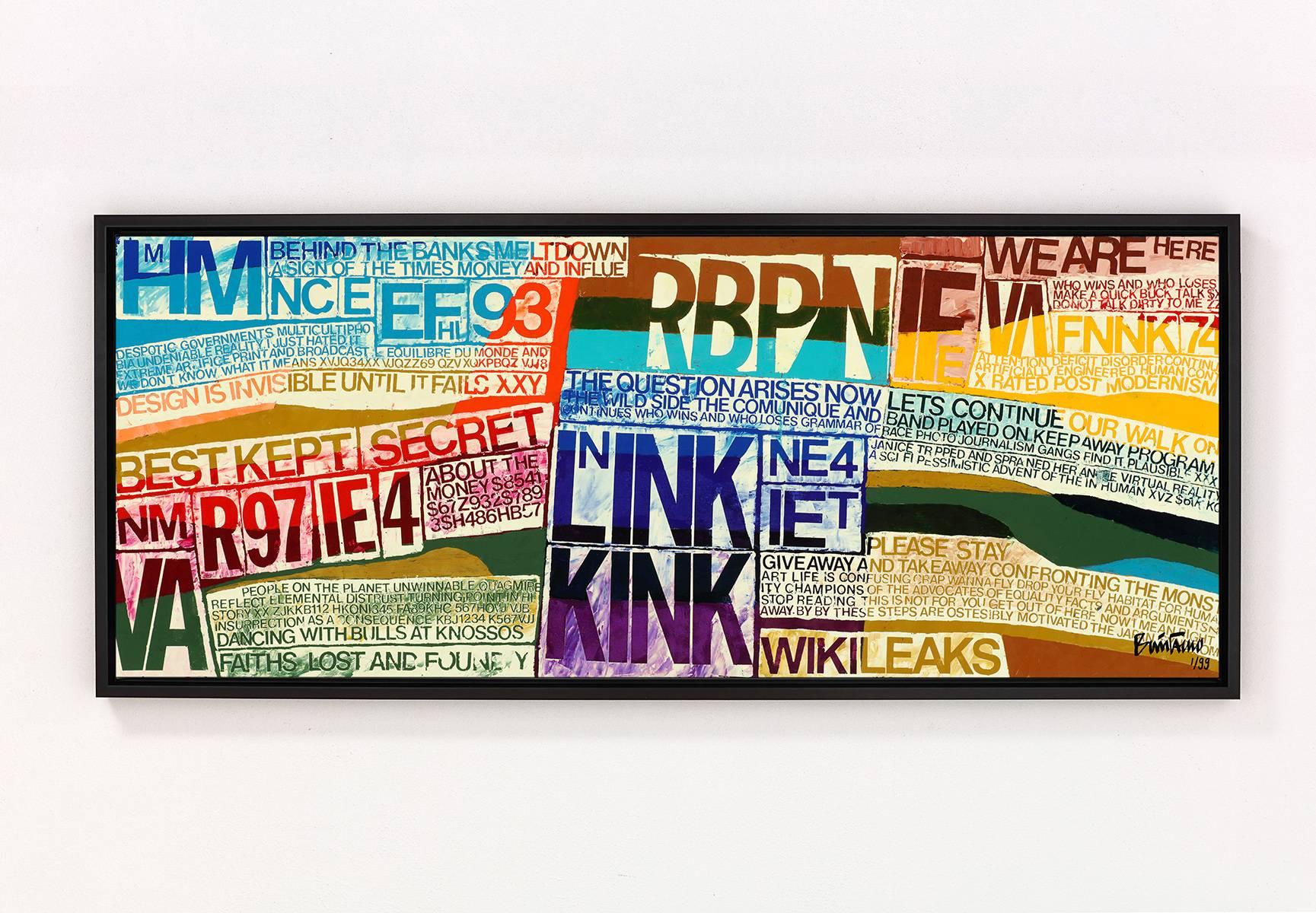 Link Kink - Framed Fine Art Limited Edition of 69 - Abstract Print by Bratsa Bonifacho