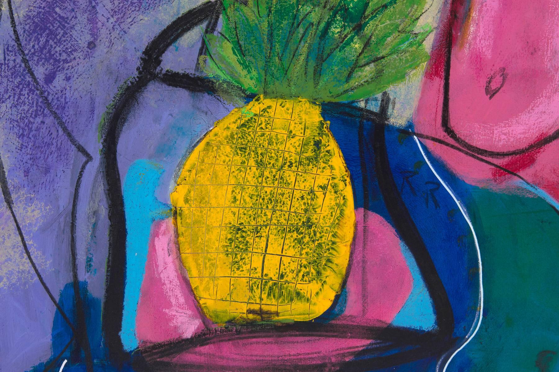 This one-of-a-kind Original comes ready-to-hang and signed by Frank Schroeder:
77X57 inches
195x145 cm

_________________________________

Materials:
Acrylic Painting, Dry And Oil Pastels On Canvas



Keywords: Pineapple Infinite, Abstract,