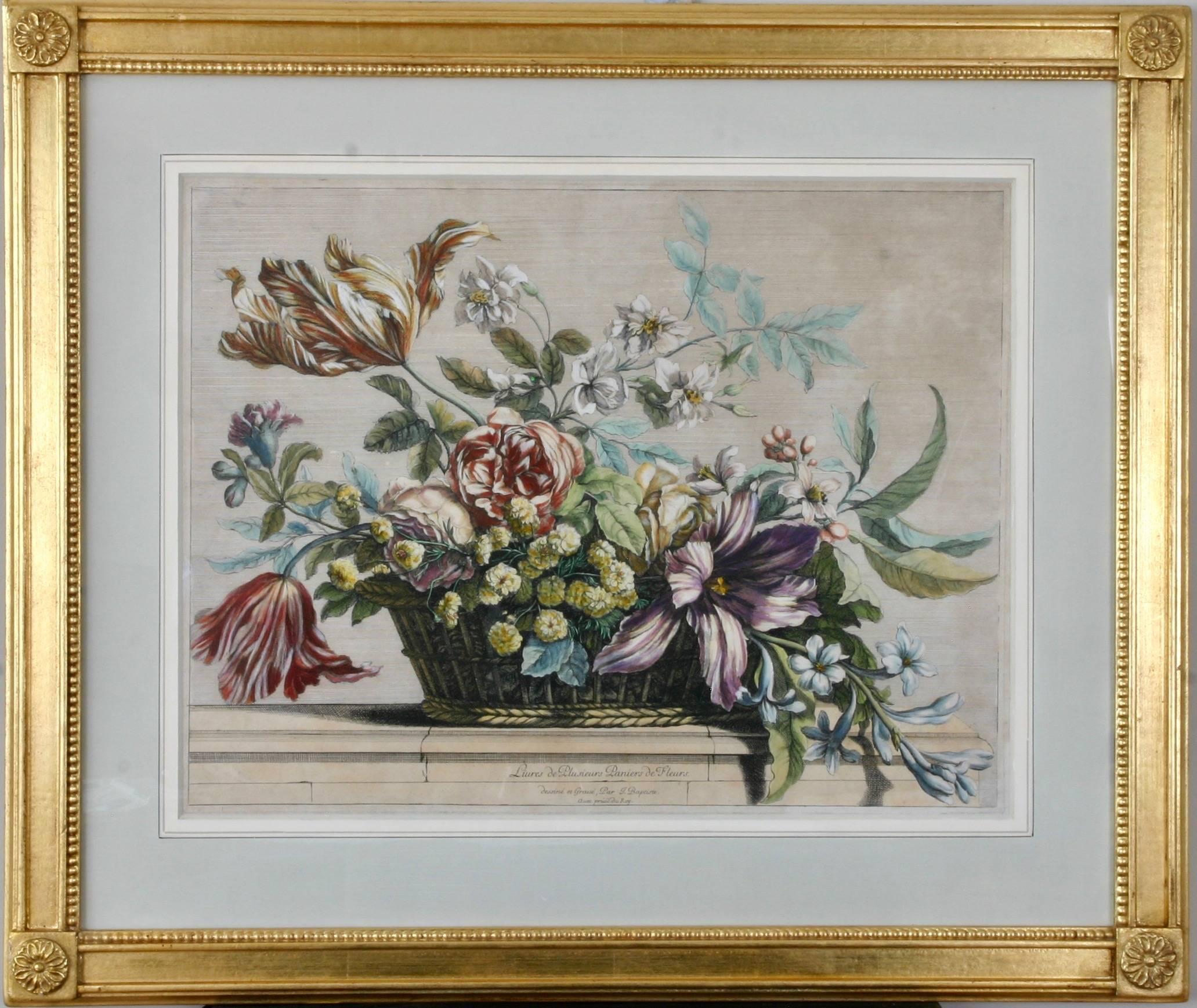 Jean-Baptiste Monnoyer Still-Life Print - Livres des toutes sortes des fleurs d'apres nature