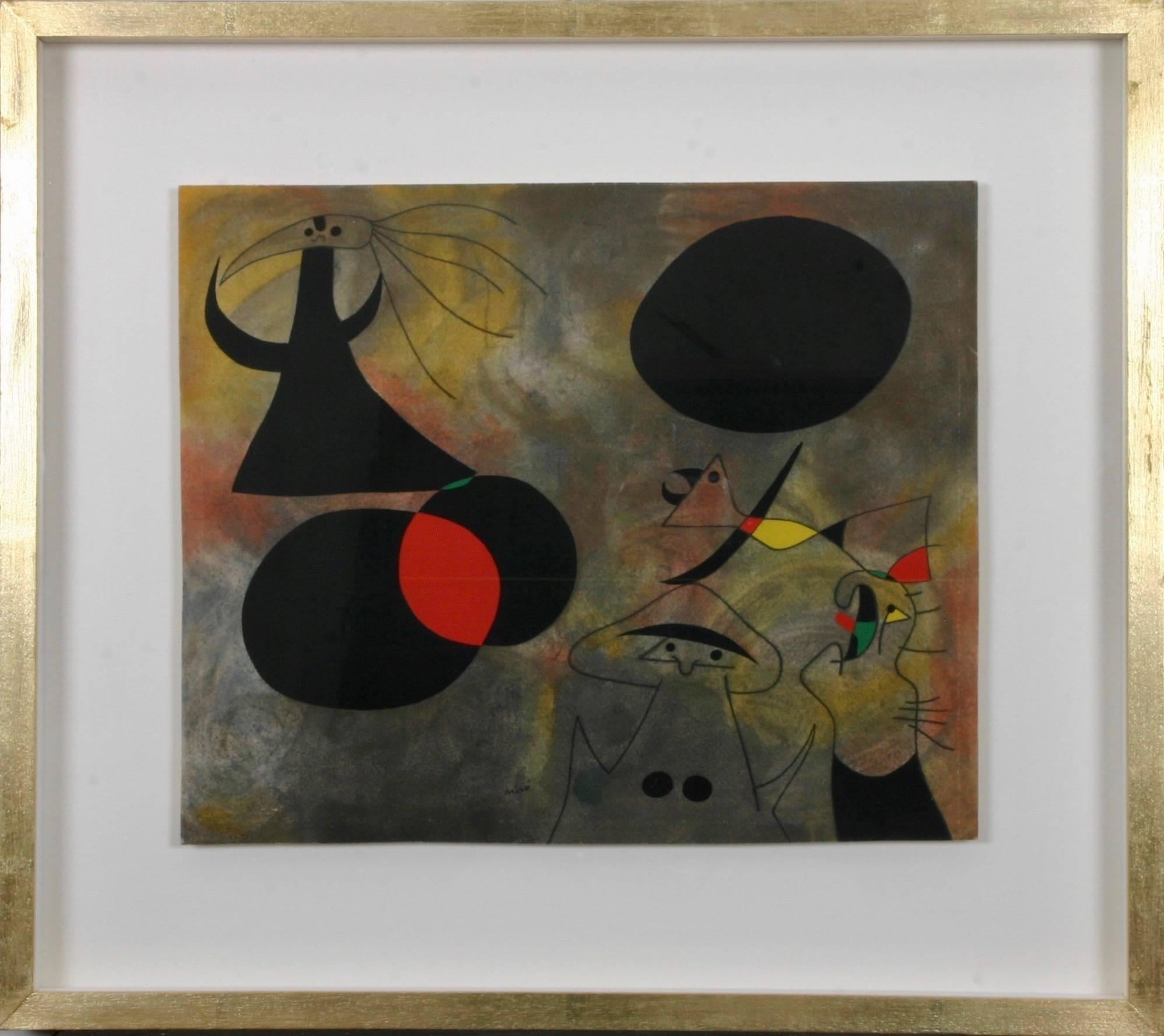 (after) Joan Miró Abstract Print - The Constellations:  Le Lever Du Soleil / Sunrise  (plate I)
