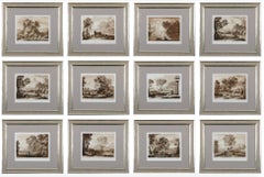 Landscape engravings by Richard Earlom after drawings by Claude Lorrain