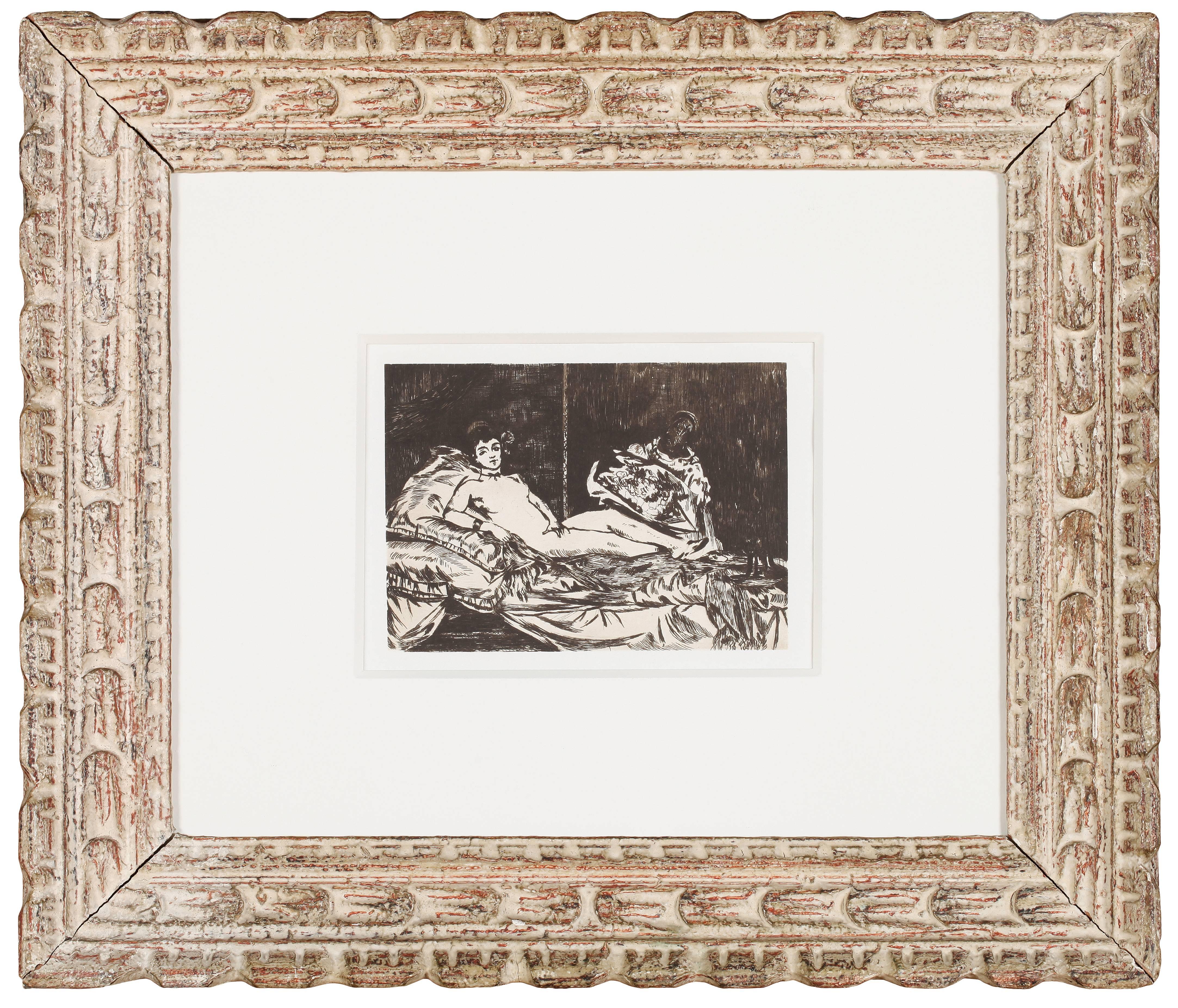 Edouard Manet Nude Print - Olympia