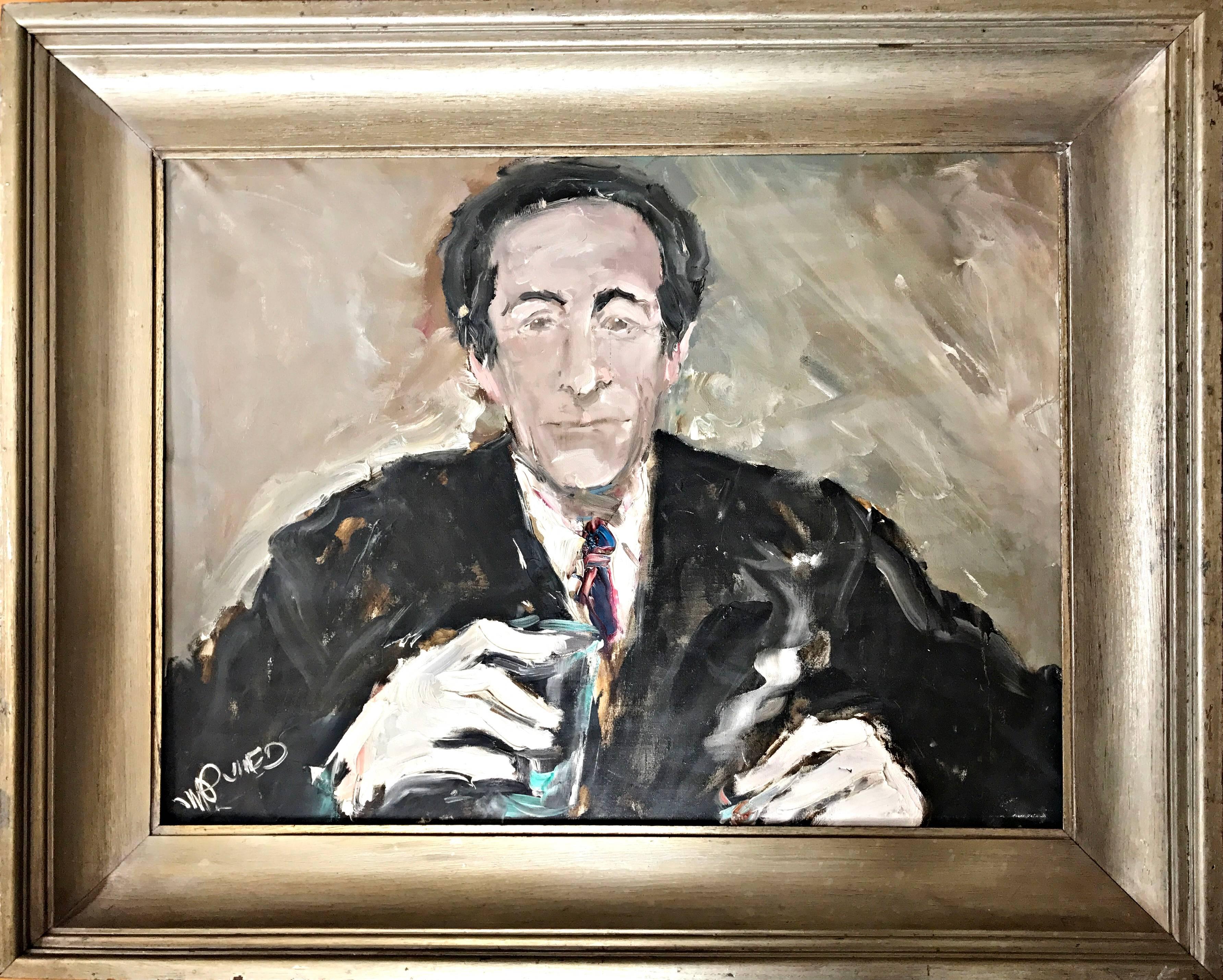 Walter Prescher van Ed Portrait Painting - Monsieur Jean Cocteau