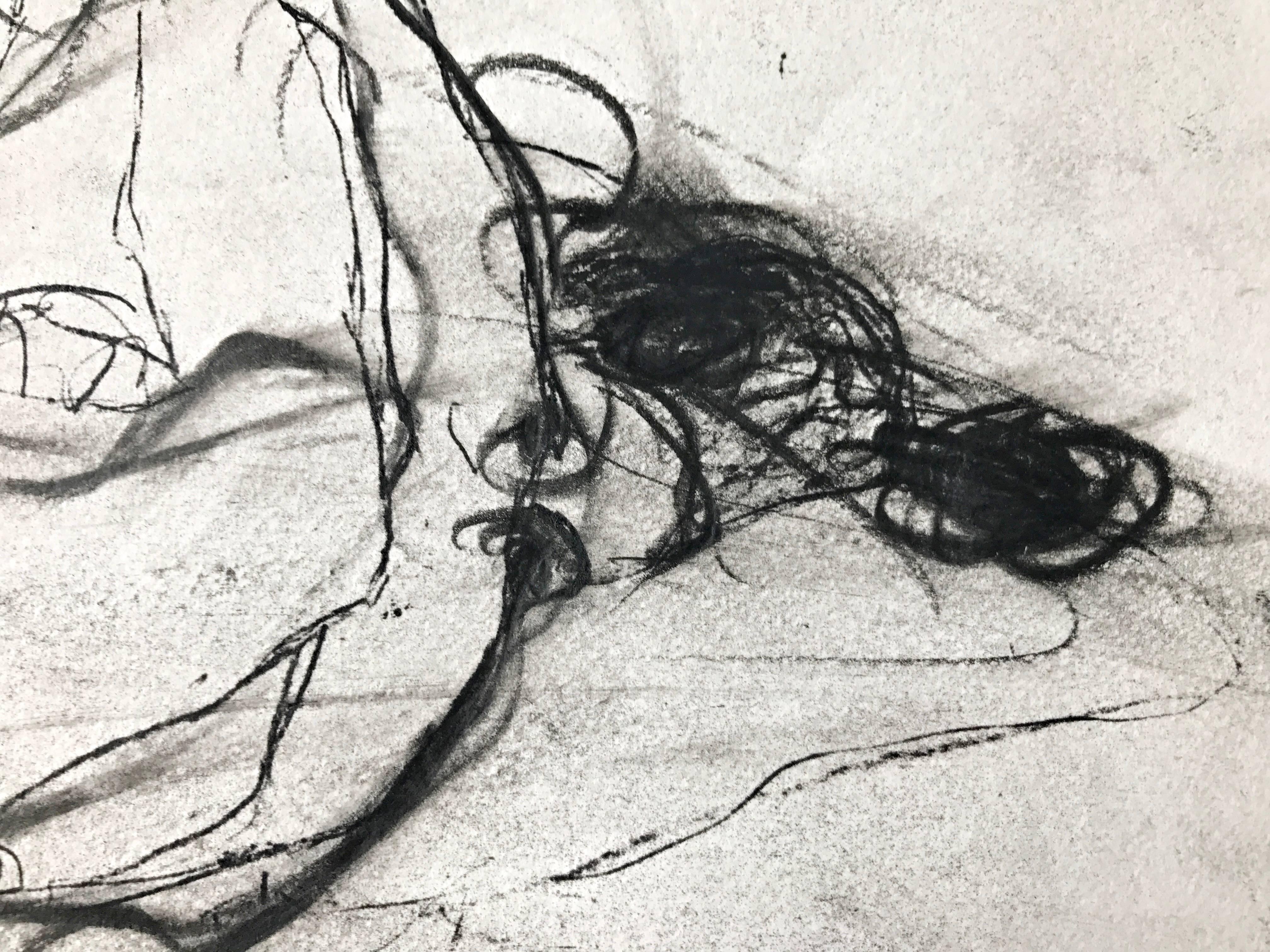 Klimt Überarbeitung - Gray Nude by Arnulf Rainer