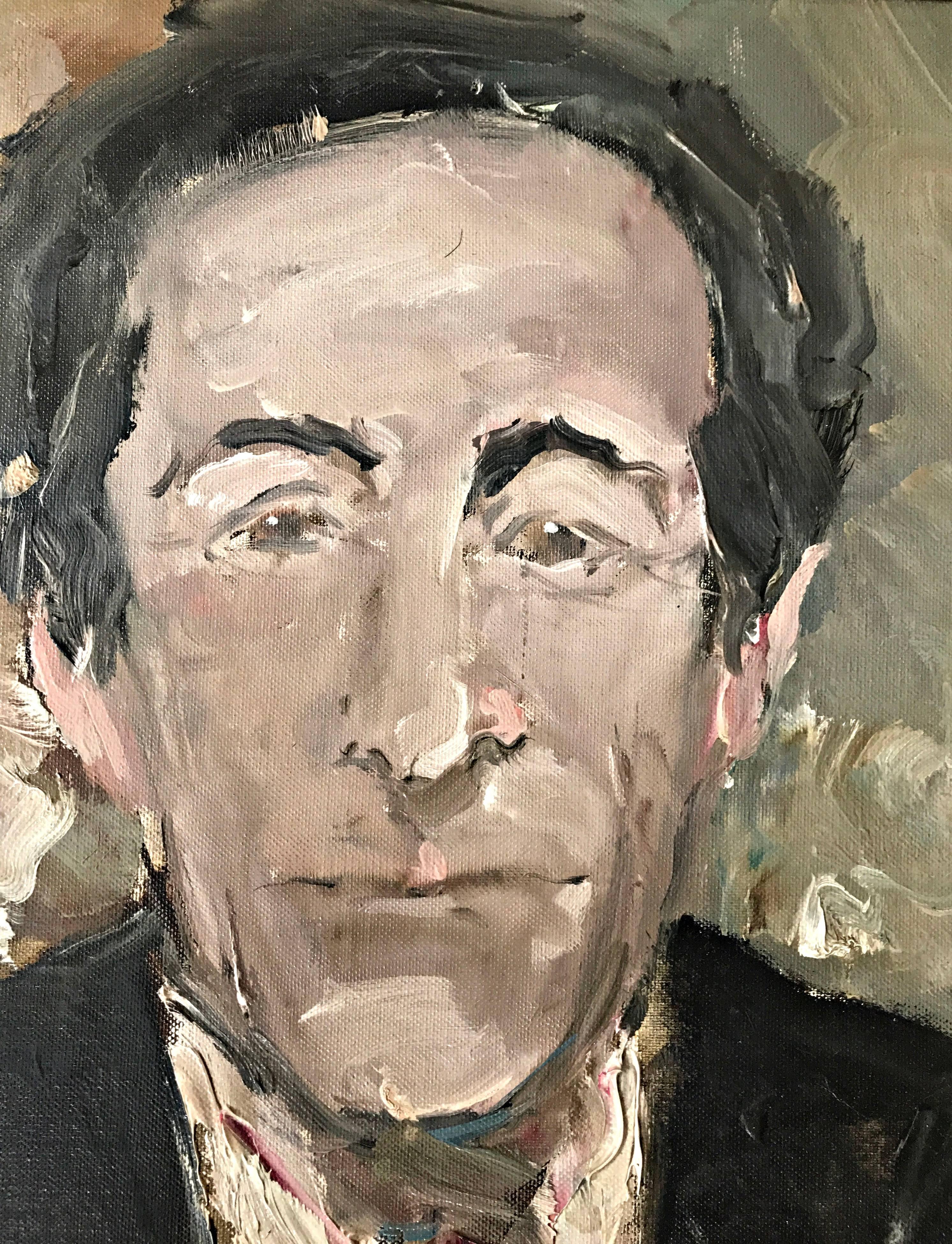 Monsieur Jean Cocteau - Modern Painting by Walter Prescher van Ed