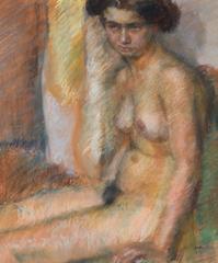 Sitting female nude