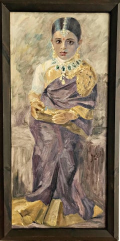 Hugo V. Pedersen: A Siamese bride. Oil on canvas