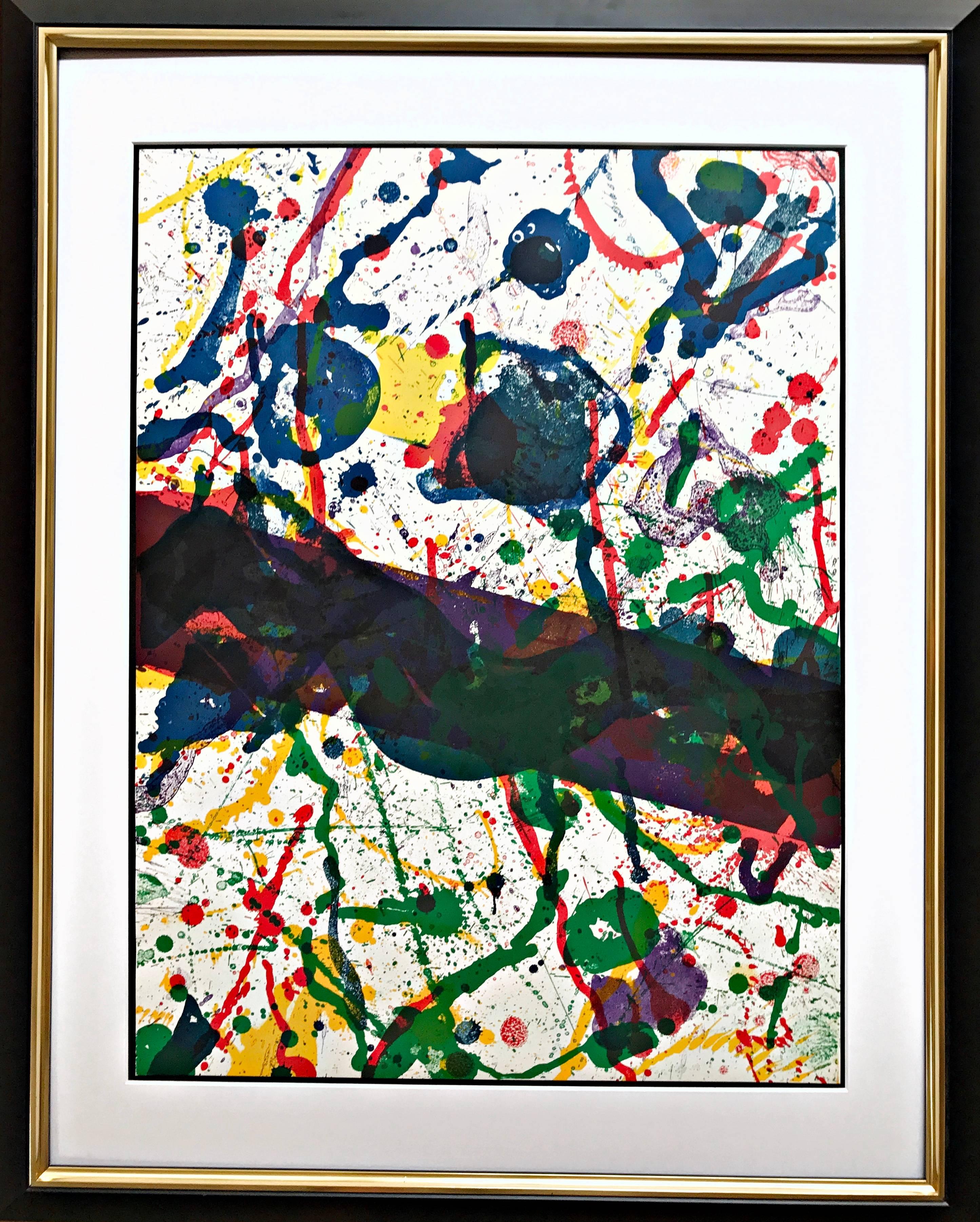 Sam Francis Abstract Print - Untitled, Great color Lithograph, signed, limited edition of 100