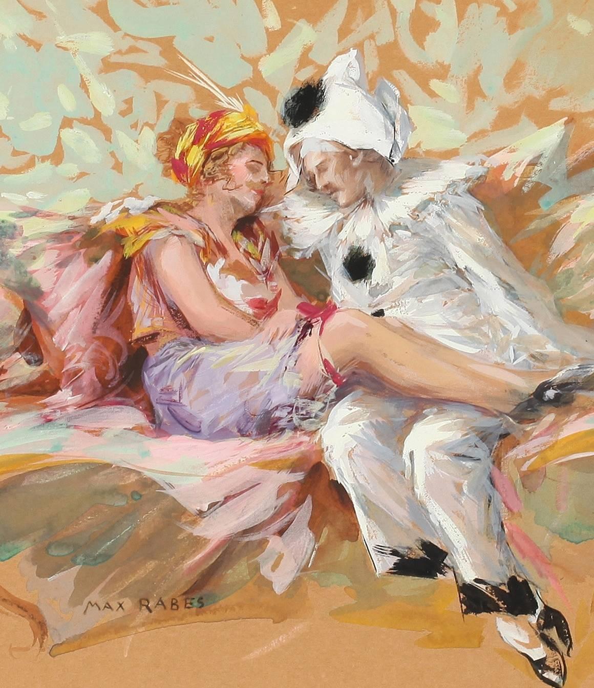 After the masked ball - Impressionist Art by Max Rabes