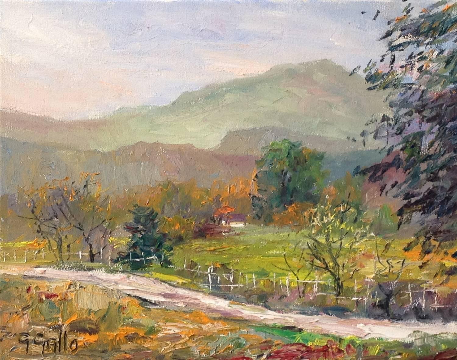 George Gallo Landscape Painting - Old Road, Las Virgenes Canyon