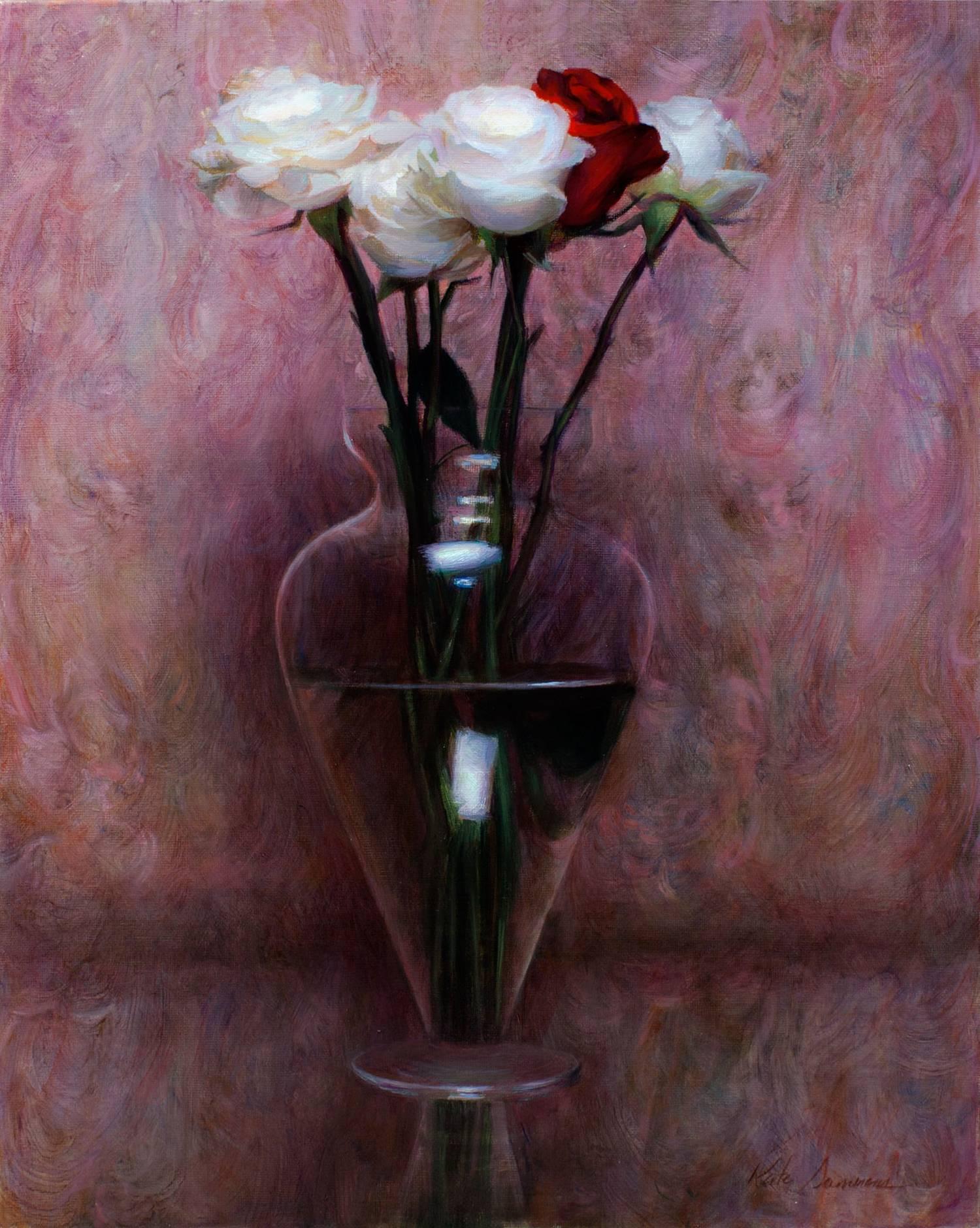 Bohemian Roses - Painting by Kate Sammons