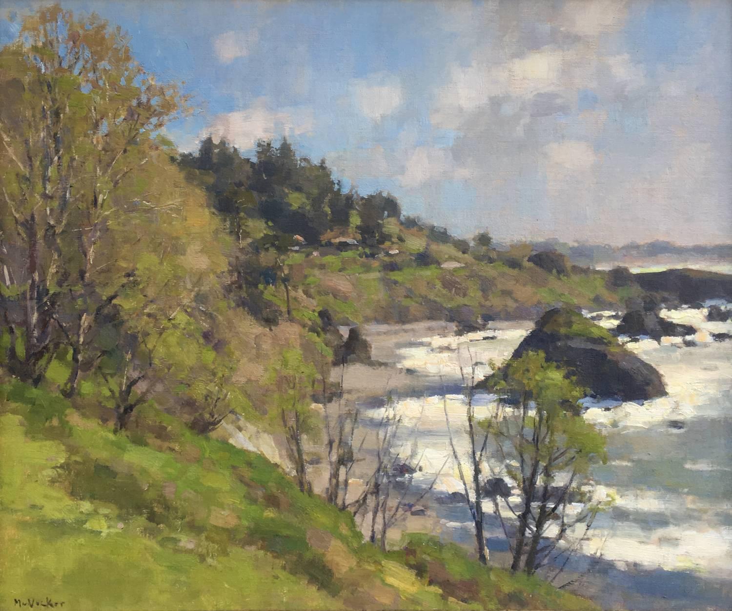 Coastal Spring; Trinidad, Humbolt County, California - Painting by Jim McVicker