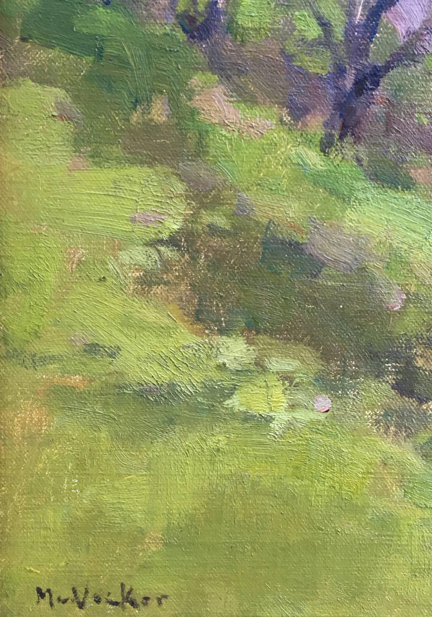 Manantial costero; Trinidad, Condado de Humbolt, California - Landscape Painting Marrón de Jim McVicker
