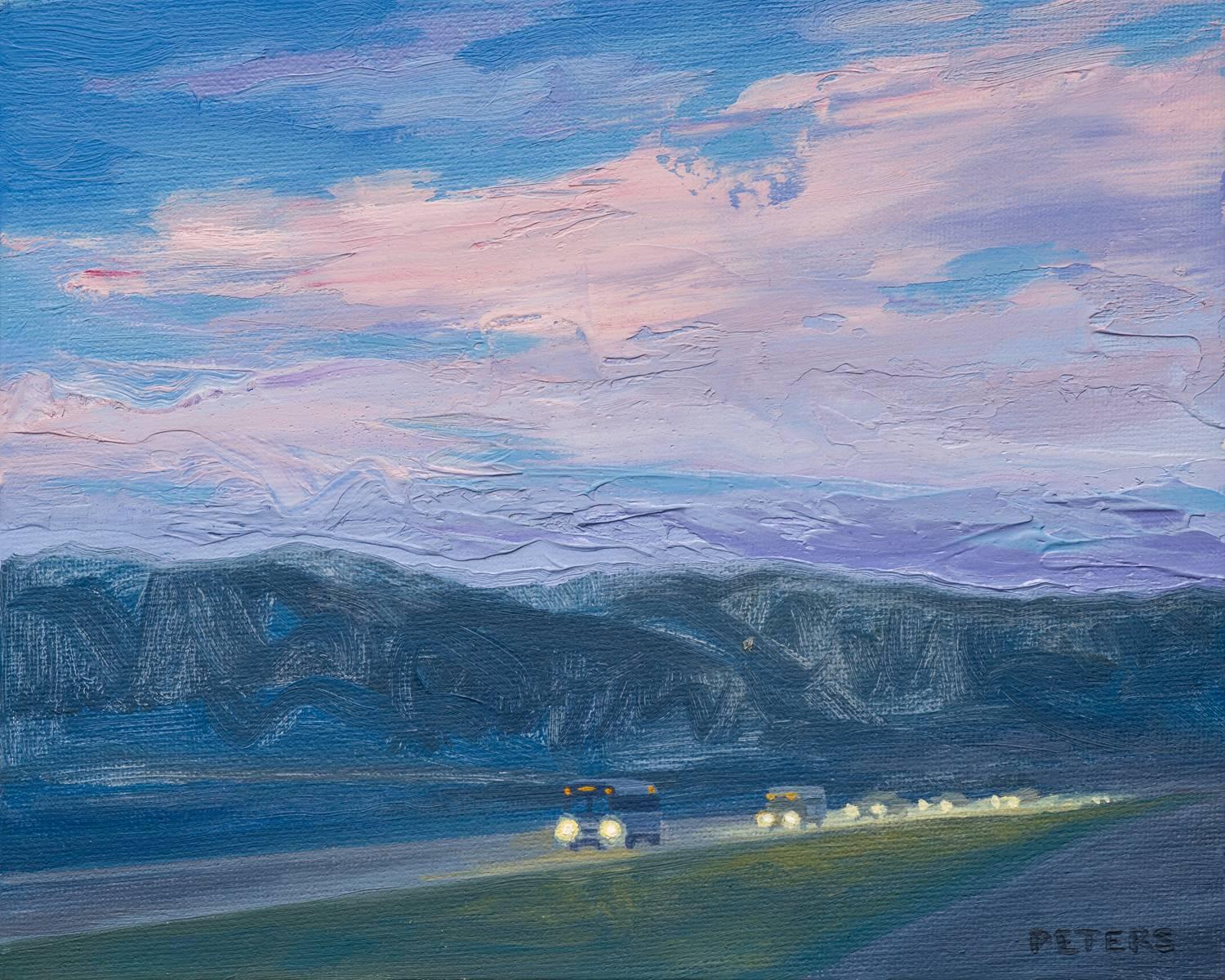 Ruta nocturna - Painting de Tony Peters