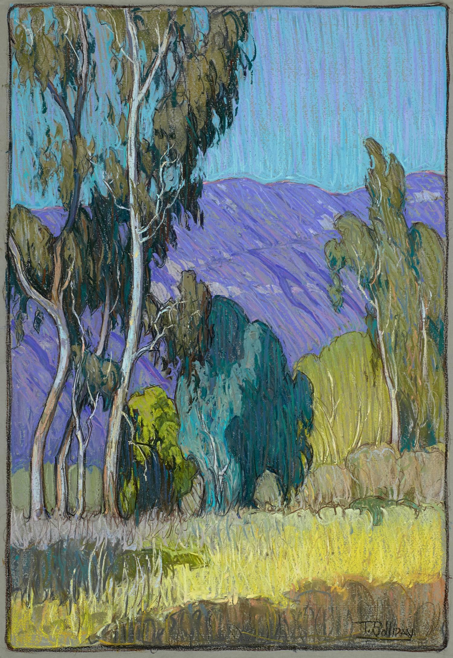 Tim Solliday Landscape Painting - California Spring Day; San Gabriel