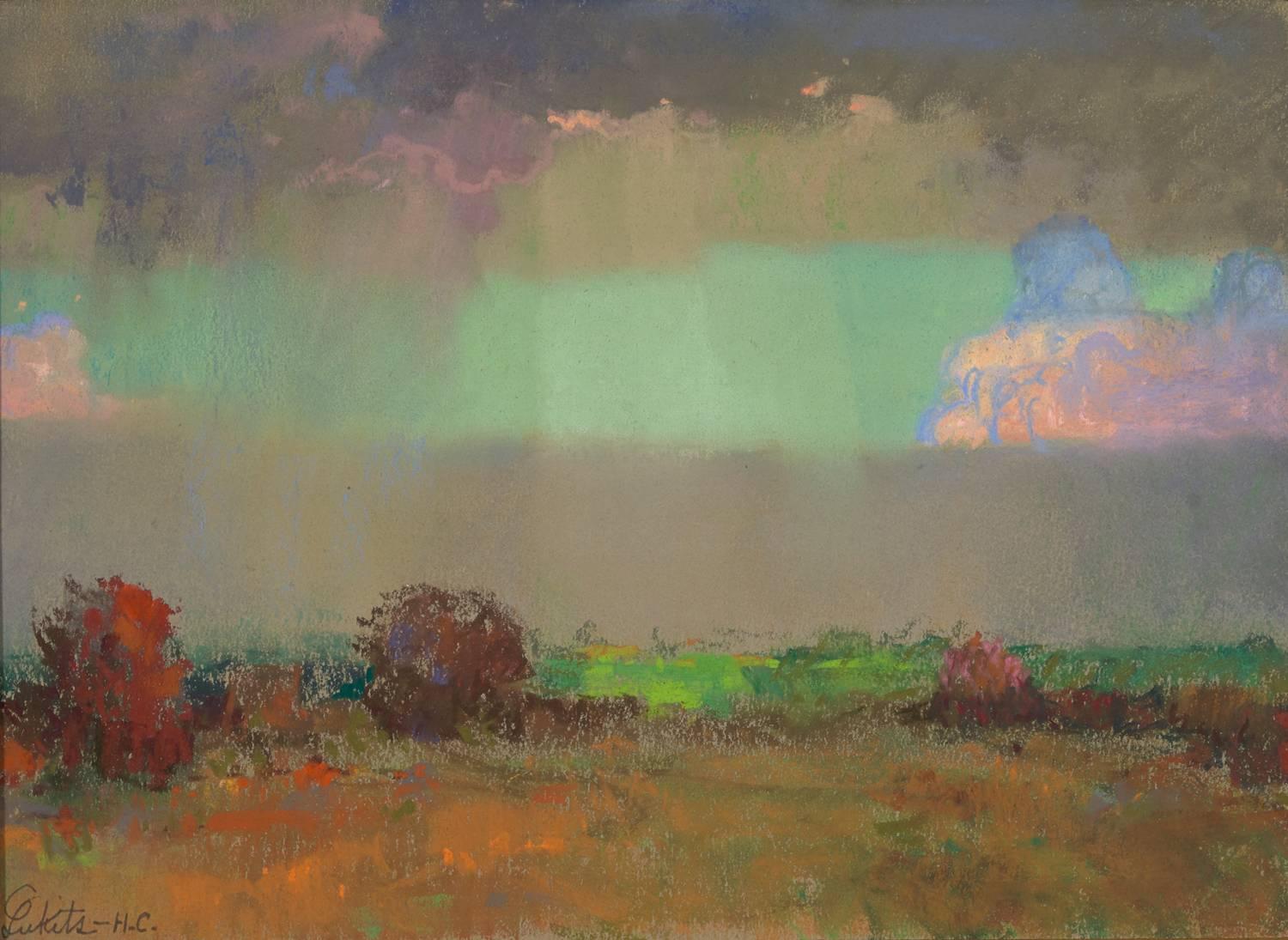 Ciel de tempête californien - Painting de Theodore Lukits