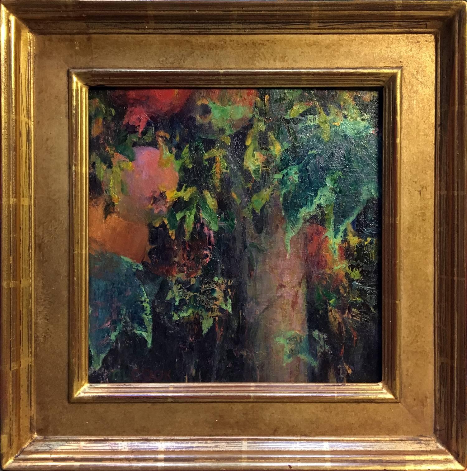 Espíritu de Abundancia; Granadas y Abutilón - Painting de Christopher Cook