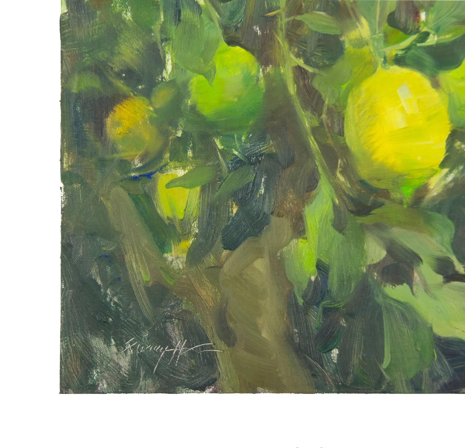 California Lemon Tree - Impressionist Painting by Quang Ho