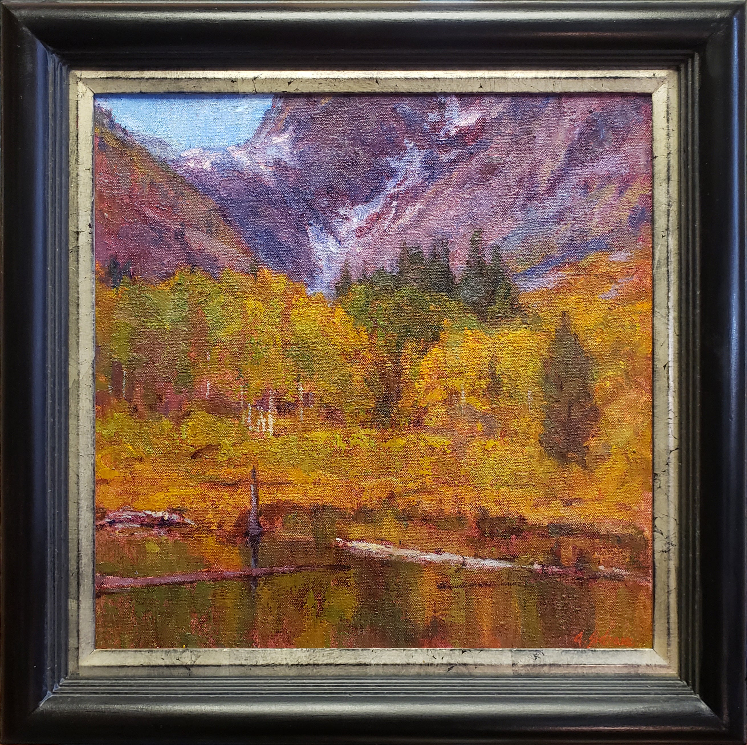 Luce d'autunno; La Sierra - Painting di Amy Sidrane