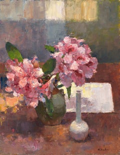 Rhododendron, lumière de soleil et ombre