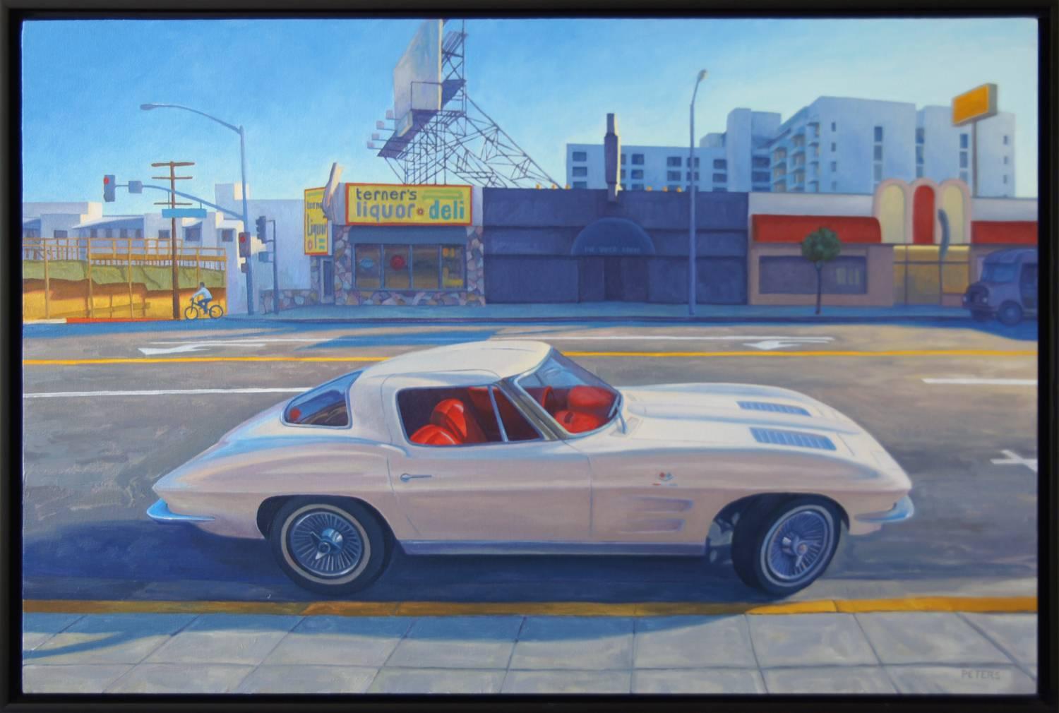 Tony Peters Landscape Painting - Corvette on Sunset