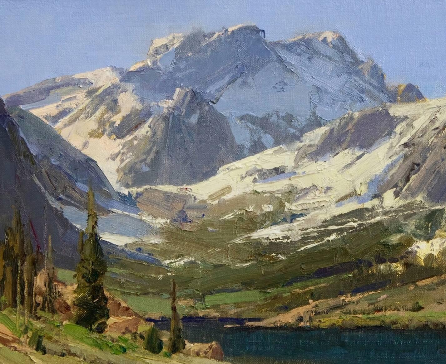 Sierra Ascent; California - Painting by Bill Anton