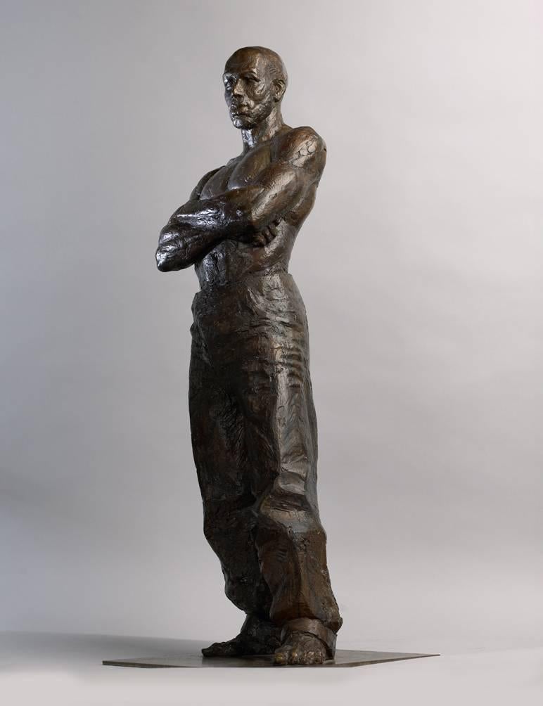 Michael Standing - Sculpture by Peter Brooke