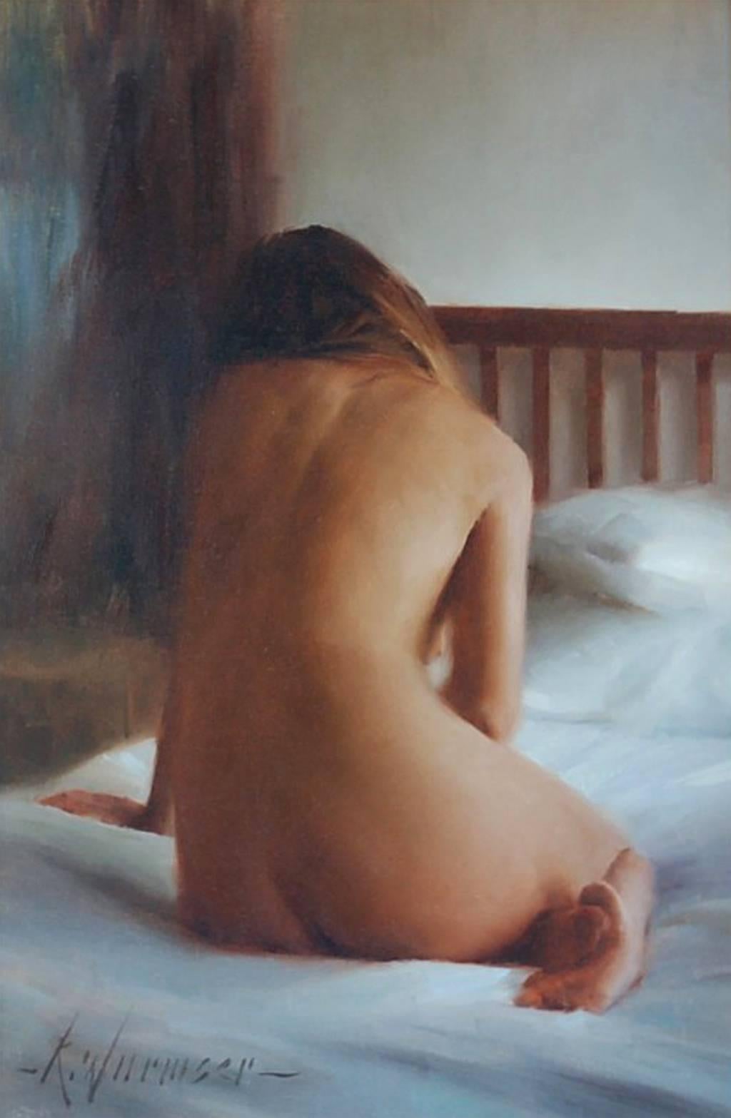 Untitled Nude - Painting by Ryan Wurmser