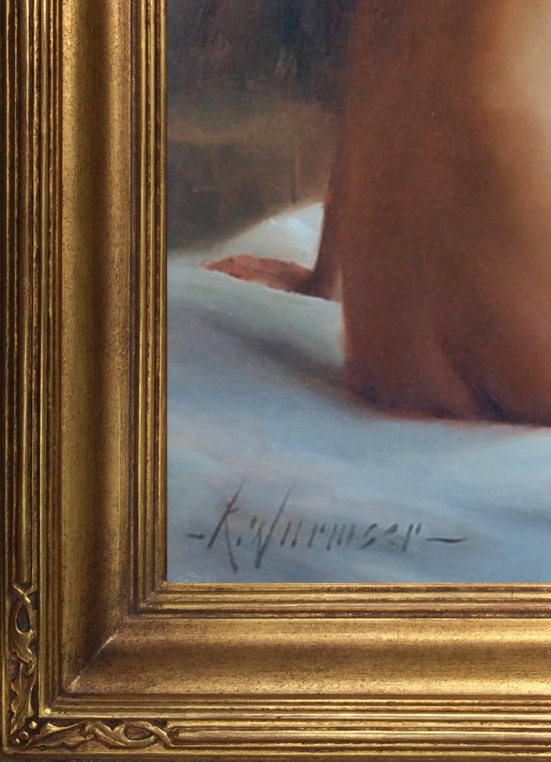Untitled Nude - Realist Painting by Ryan Wurmser