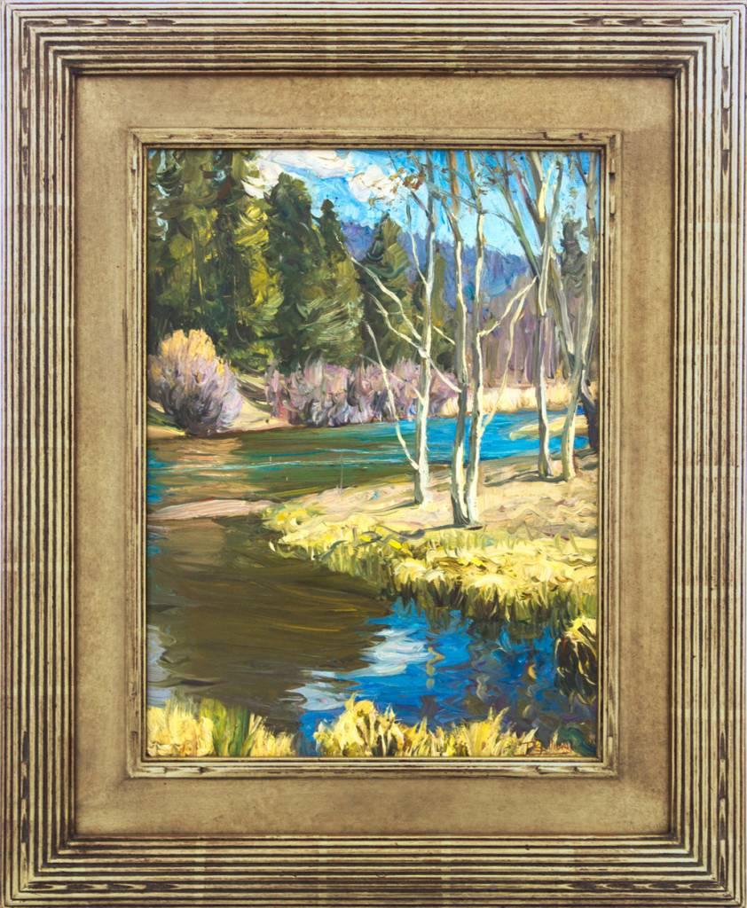 Tim Solliday Landscape Painting - Running Waters; Taos, New Mexico