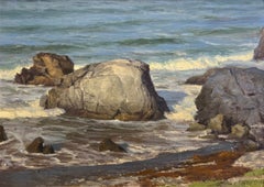 «Sol de la mañana en Shark Harbor» - Óleo firmado sobre tabla, 2010+