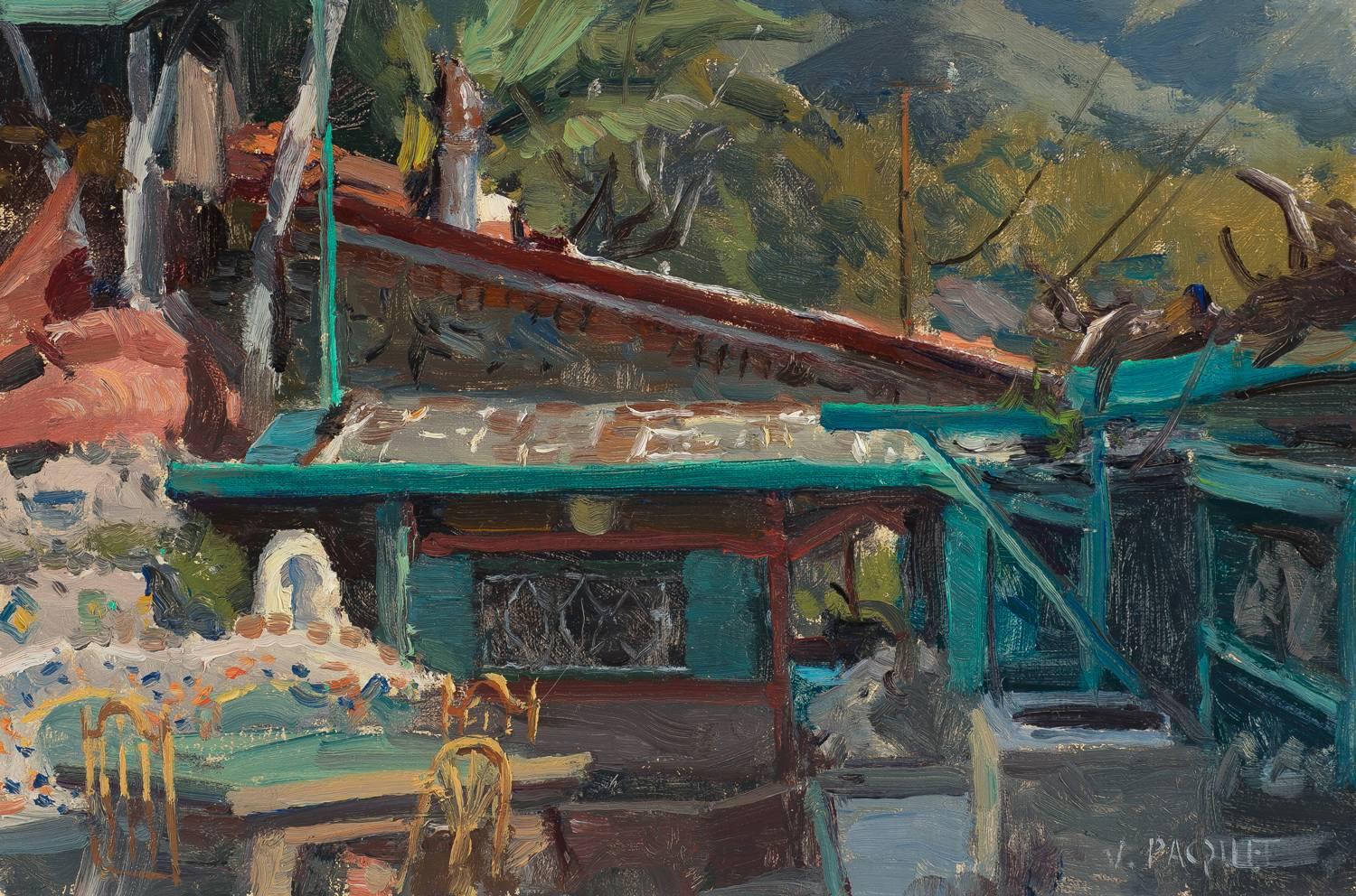 Will Richards Studio; Catalina Island - Painting by Joseph Paquet