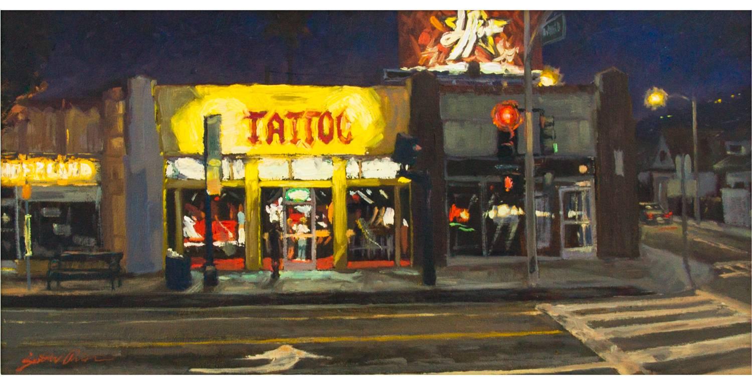 Scott Prior Landscape Painting - High Voltage Tattoo aka Kat Von D's Tattoo Shop, West Hollywood