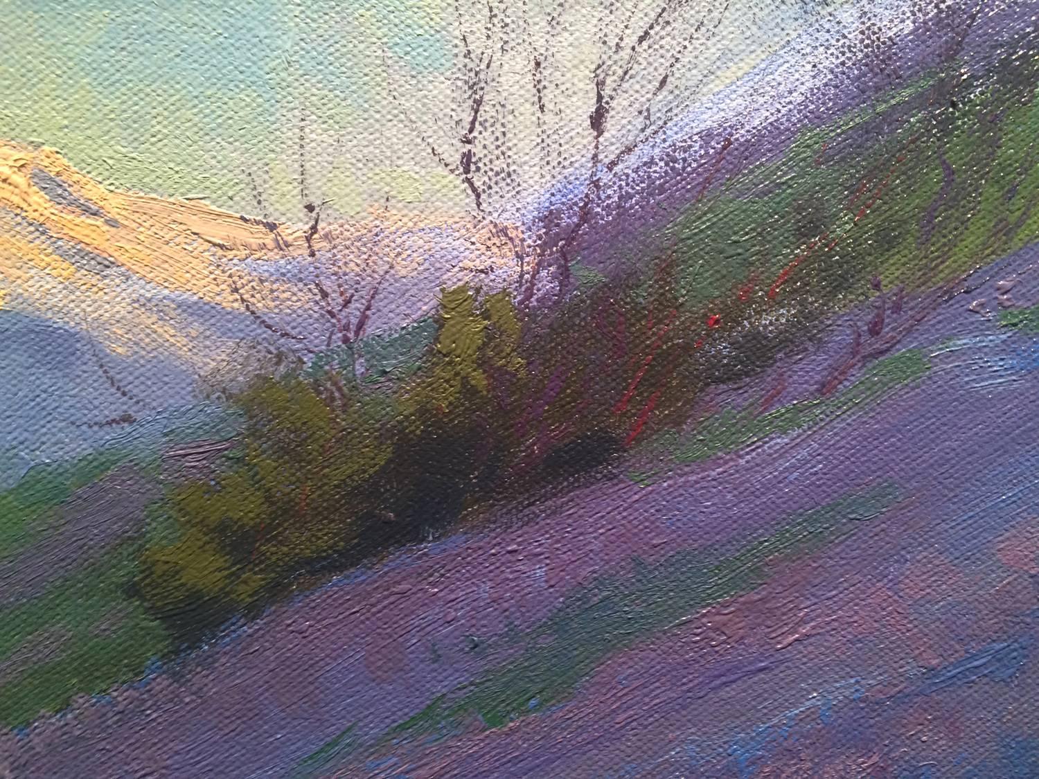 Purple Wonder; Irvine Land Preserve - Realist Painting by Alexey Steele