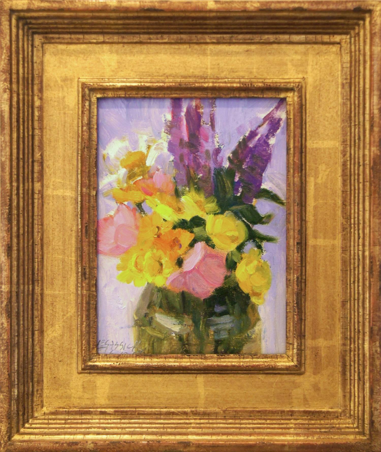 First Summer Bouquet - Painting by Jean LeGassick