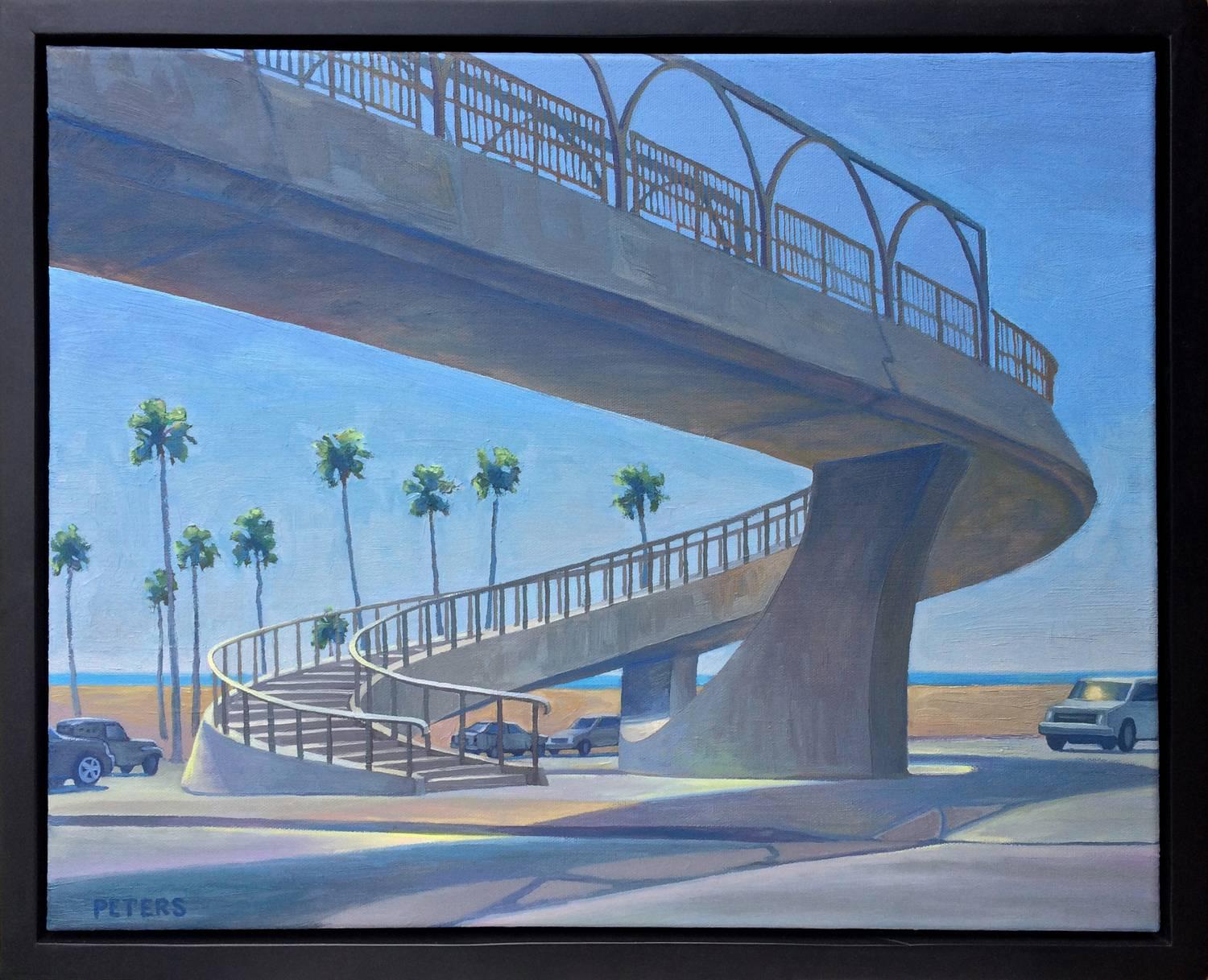 Tony Peters Landscape Painting - Pedestrian Walkway, PCH