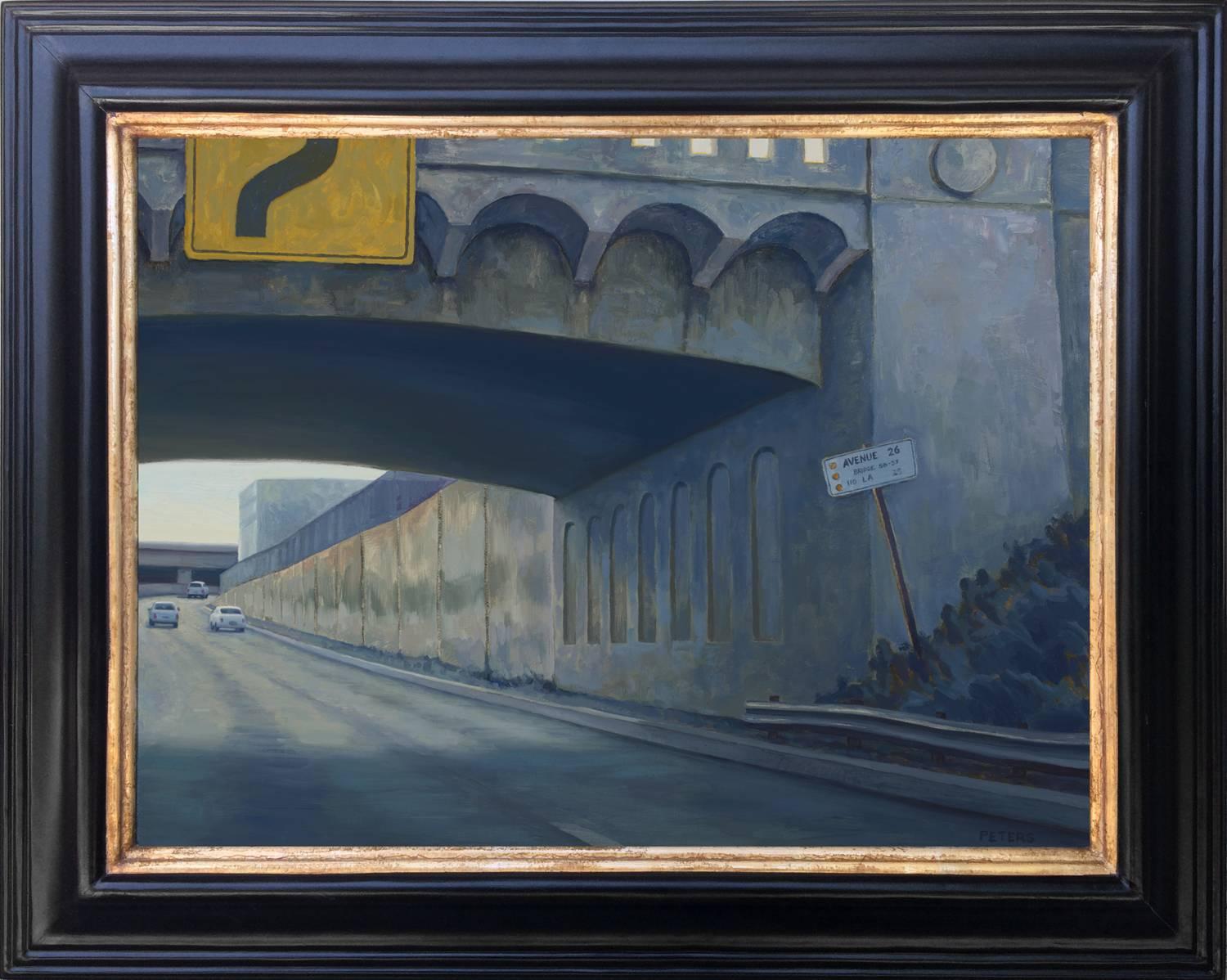 110 Freeway Bridge - Painting by Tony Peters