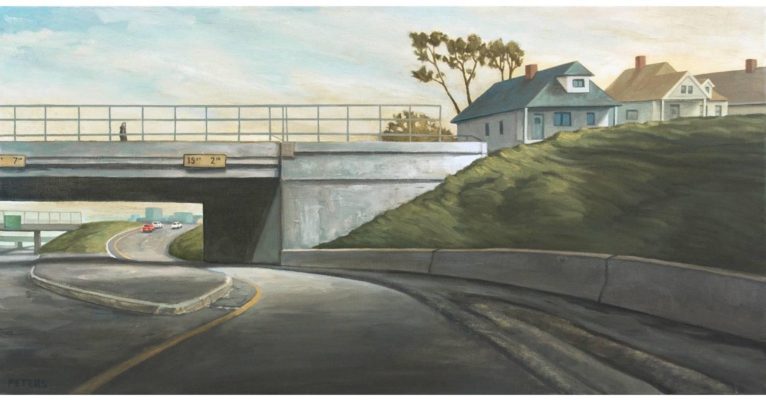 Freeway Exit - Painting by Tony Peters