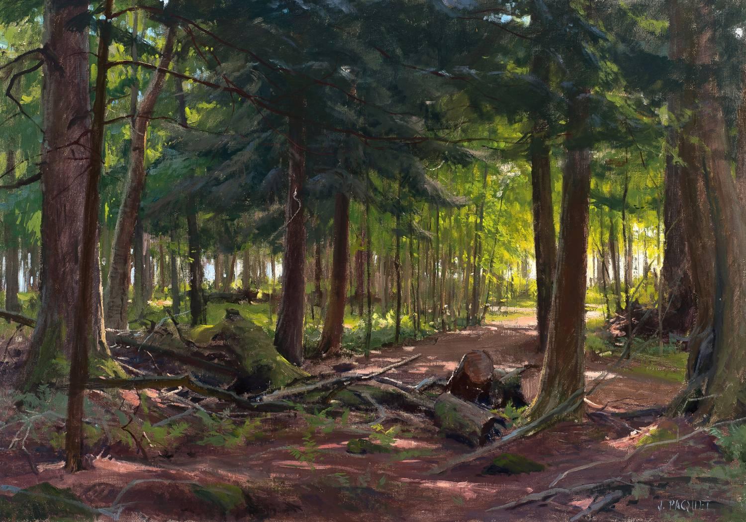 Joseph Paquet Landscape Painting - Ojibwe Sunrise