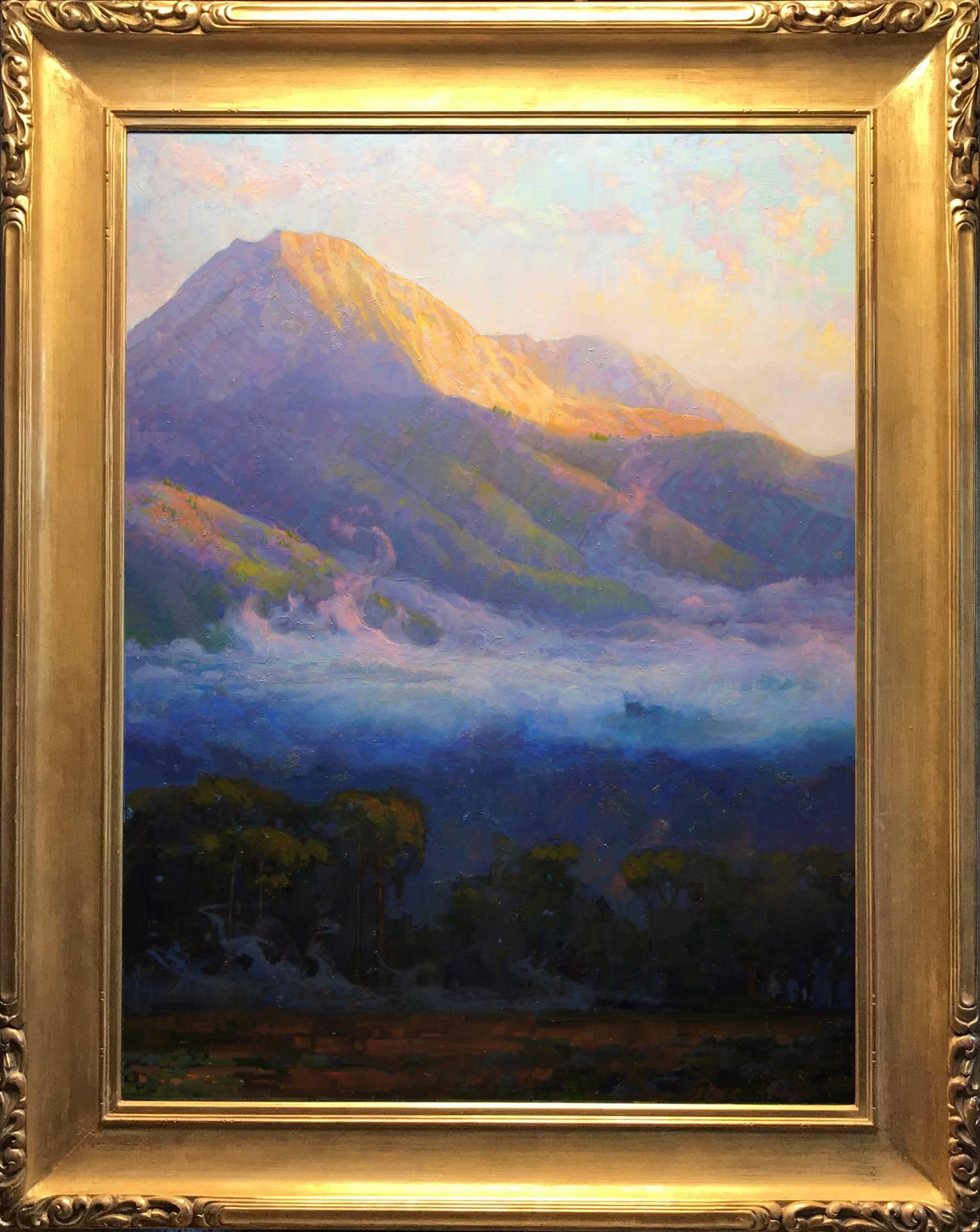 Peter Adams Landscape Painting - Morning Clouds Hovering Below Mount Blanca; Trinchera Ranch, Colorado