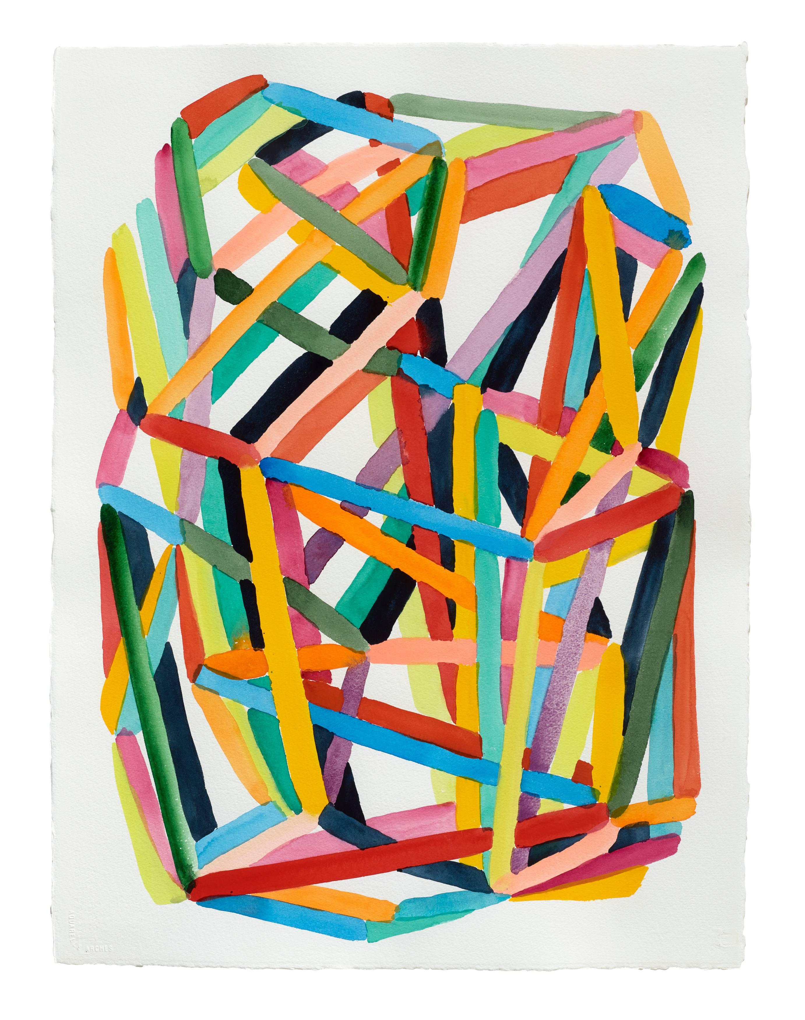 Hana Hillerova Abstract Drawing - Networks of Light
