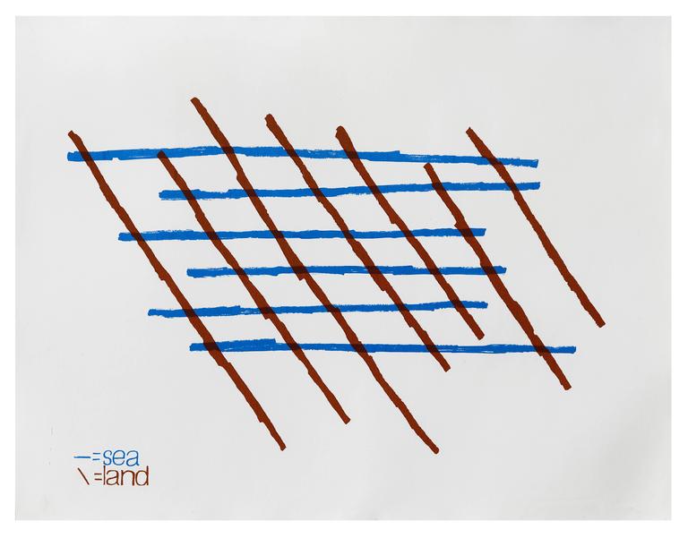 Ian Hamilton Finlay Abstract Print - Sea/Land
