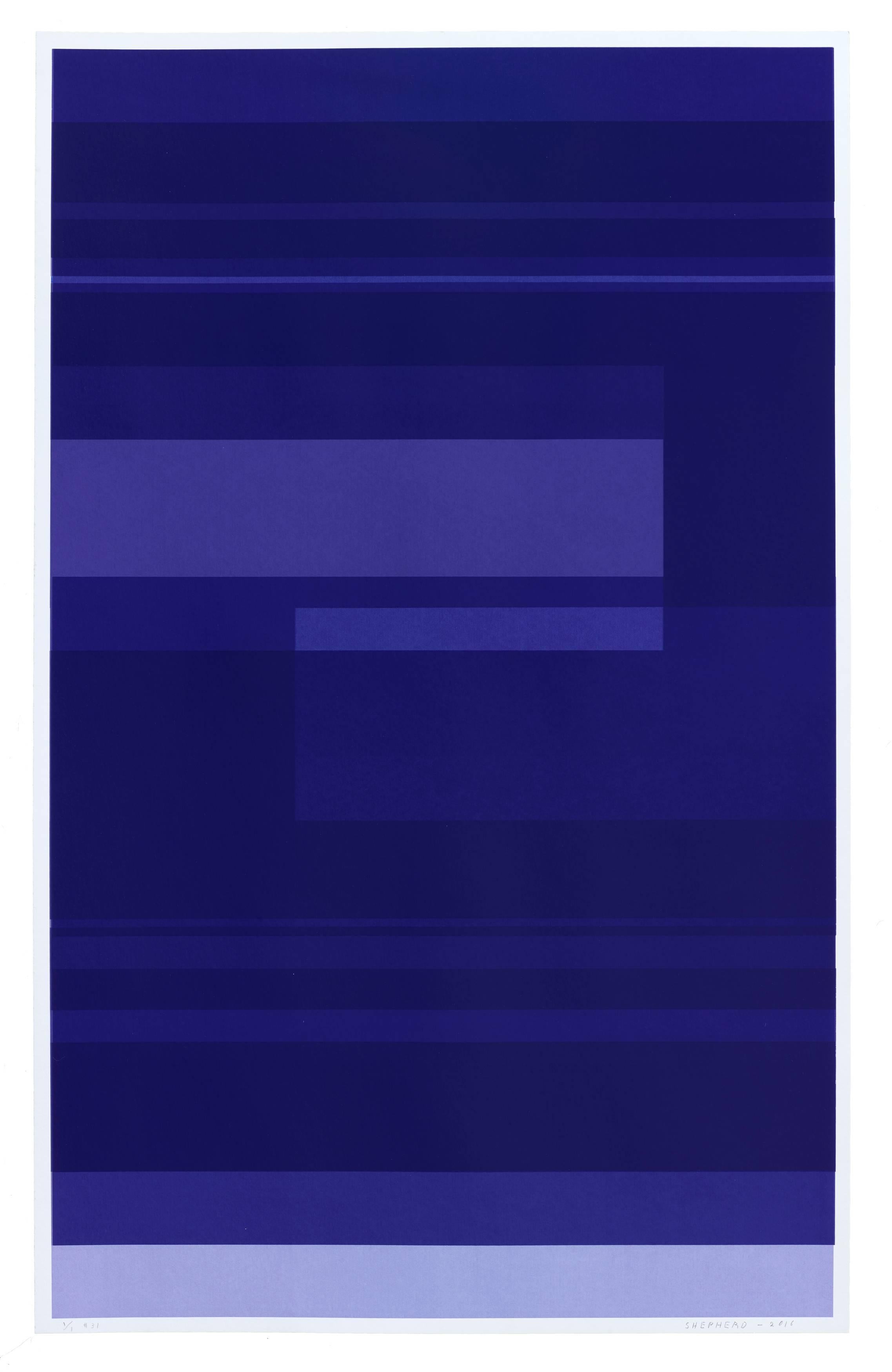 Kate Shepherd Abstract Print - Protest Violet #31