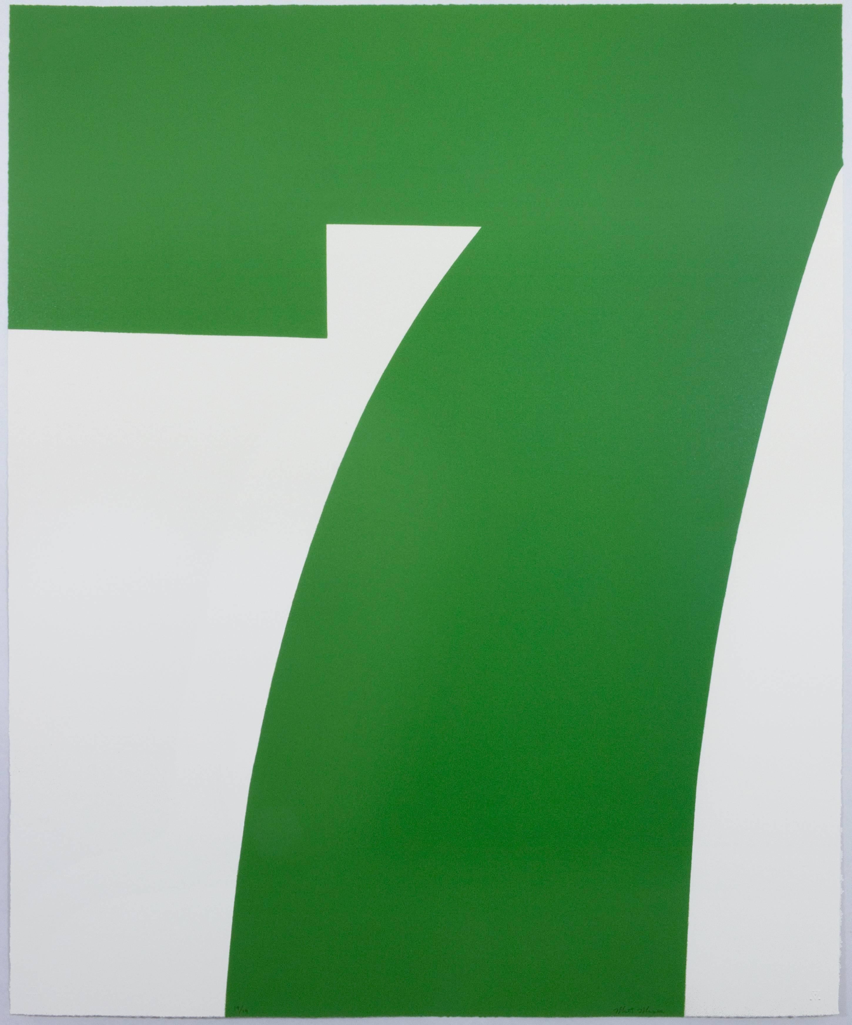 Matt Magee Abstract Print - Green Seven