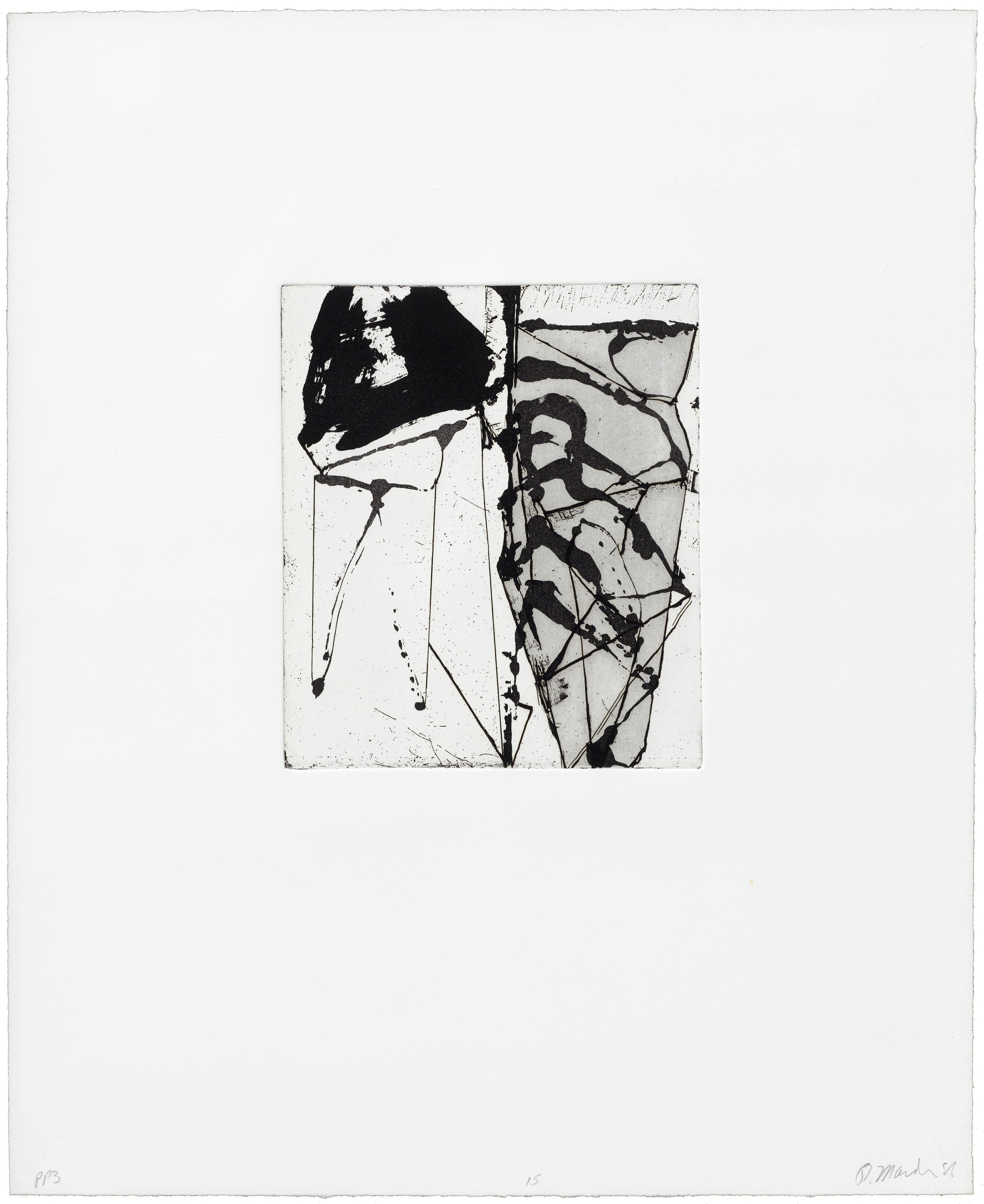 Etchings to Rexroth #15 - Print by Brice Marden