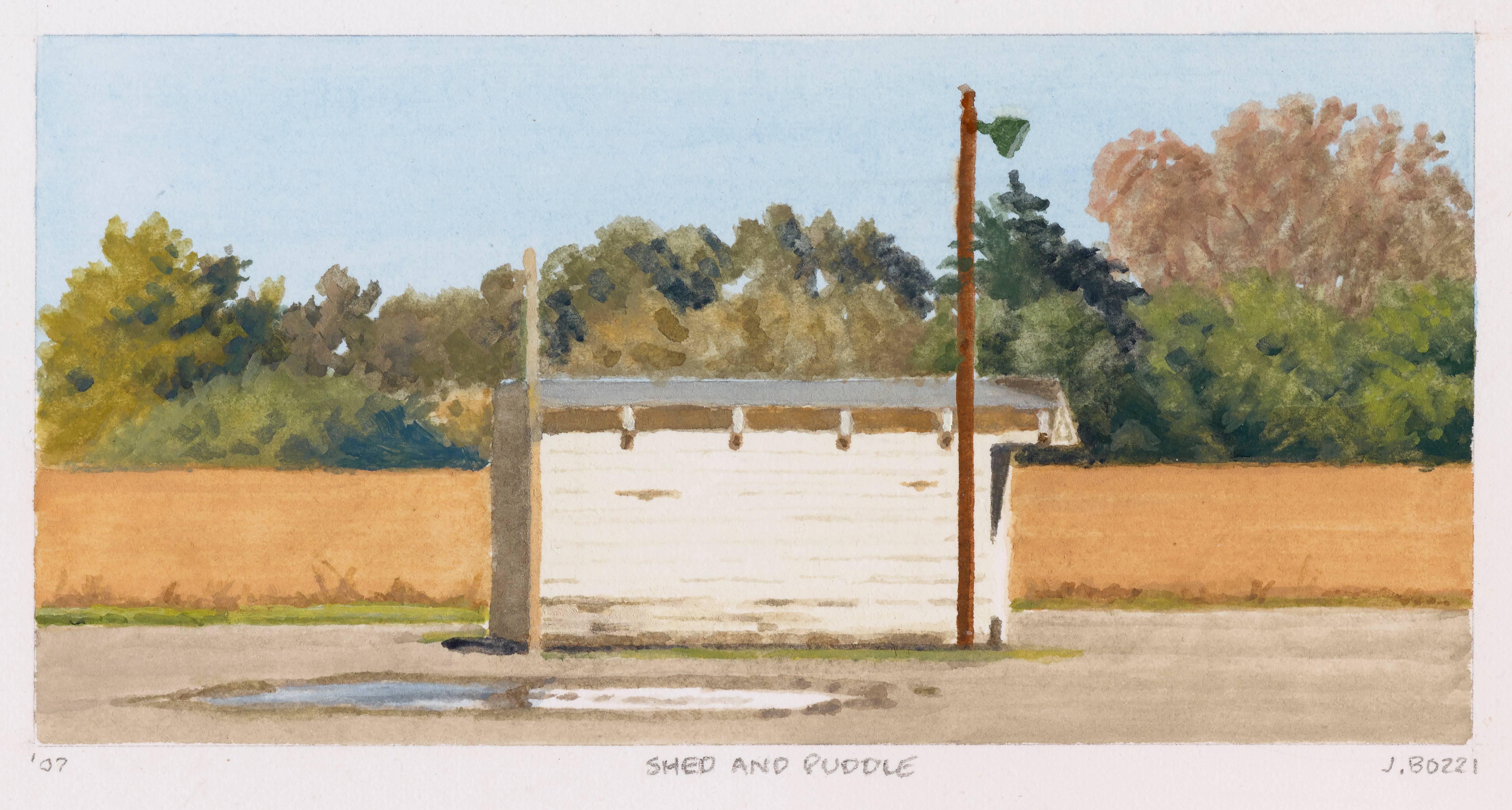 Shed and Puddle - Art by Julie Bozzi