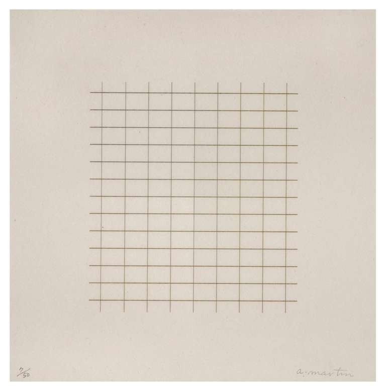Agnes Martin Abstract Print - On a Clear Day
